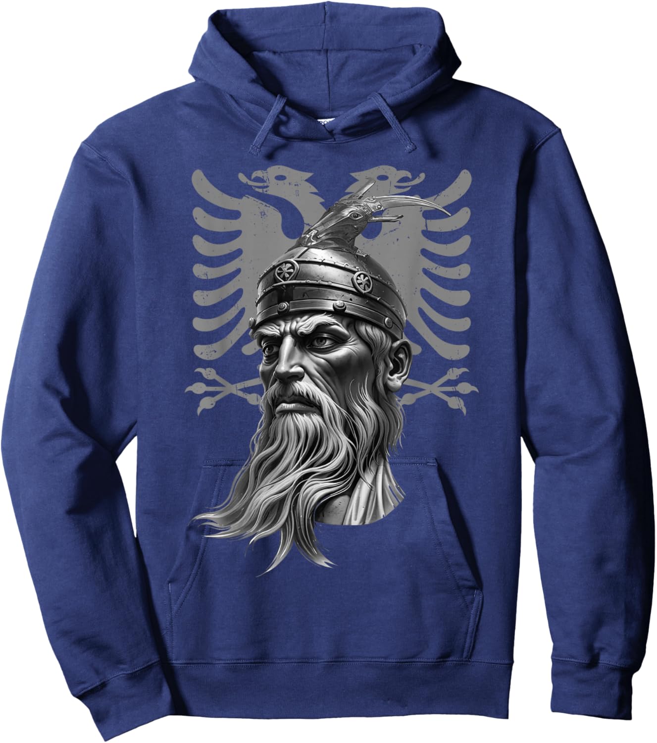 Skanderbeg Albania and Kosovo flag for a proud Albanian Hoodie - Hoodie | Navy