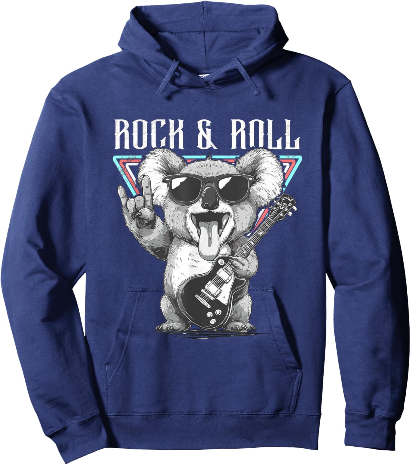 Rock & Roll Koala Guitare Cool Vibes Hoodie - Hoodie | Navy