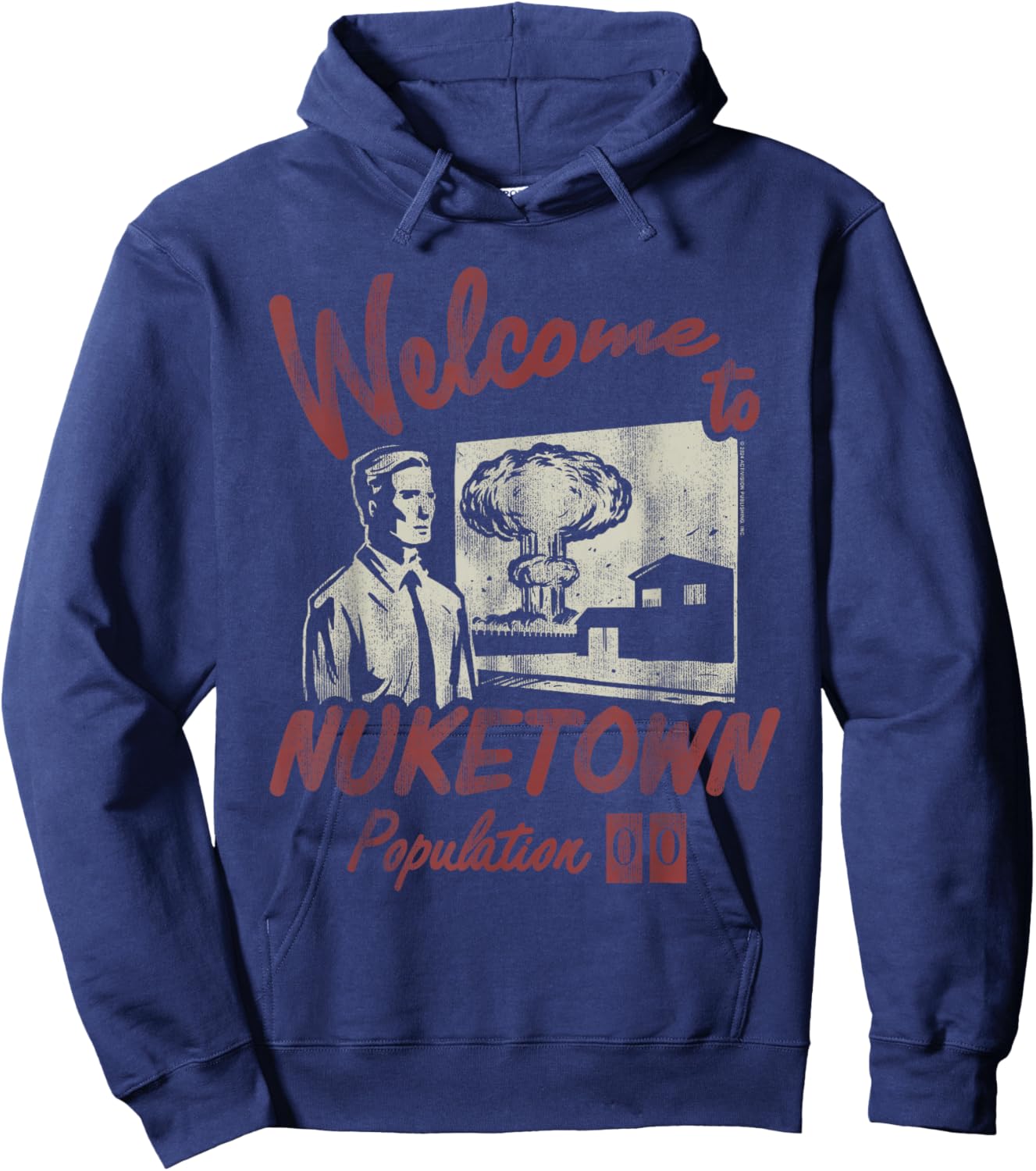 Call of Duty Welcome to Nuketown Population 00 Video Game Hoodie - Hoodie | Navy
