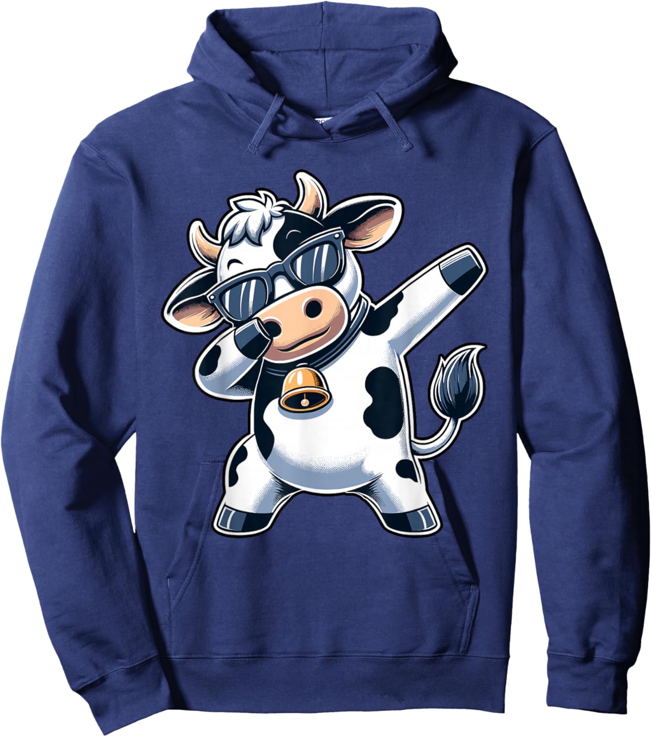 Cute Dabbing Cow Clothes Men Toddler Boys Farm Animal Kids Hoodie - Hoodie | Navy