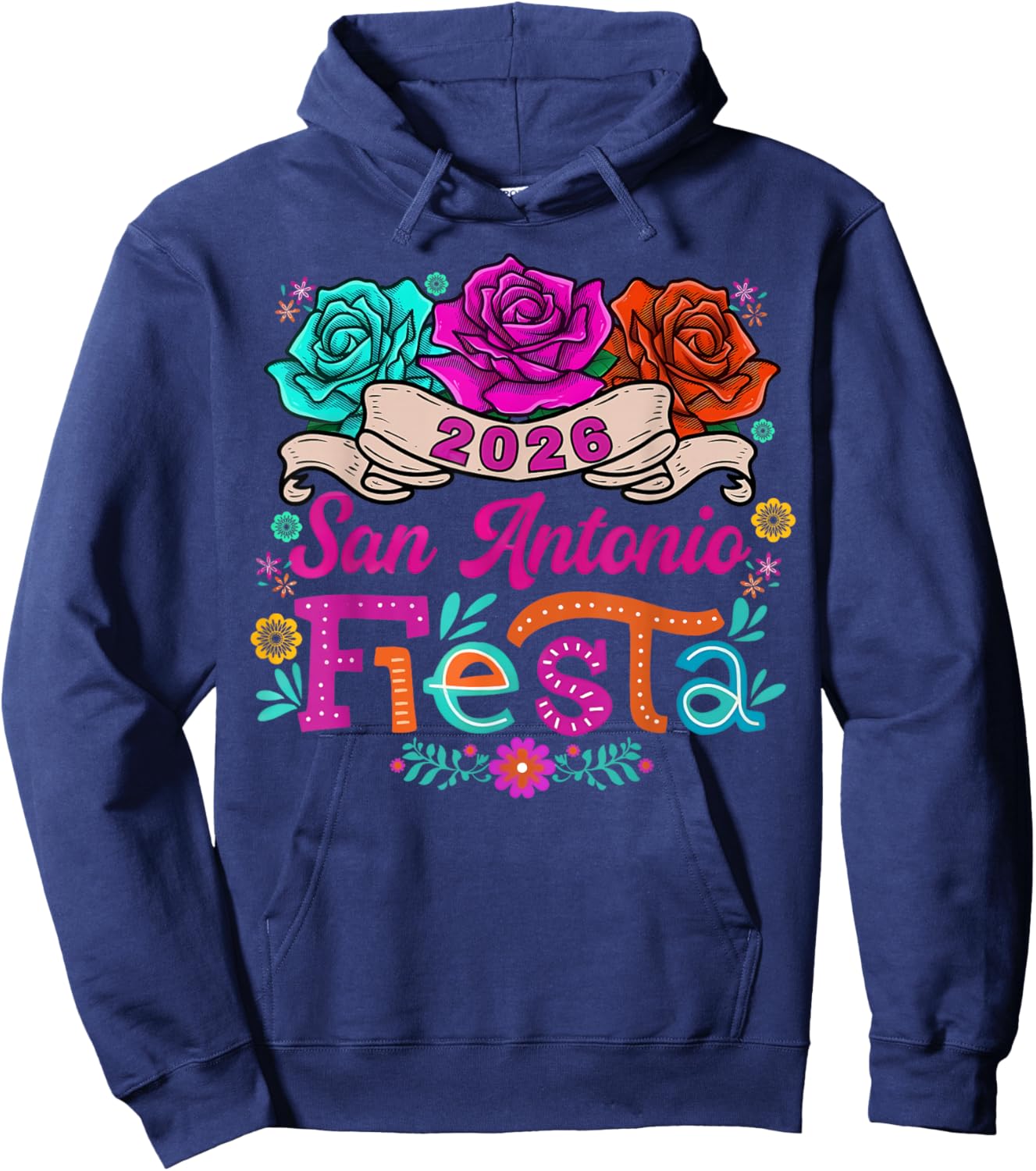 San Antonio Viva Fiesta 2026 Cinco De Mayo Mexico Culture Hoodie - Hoodie | Navy