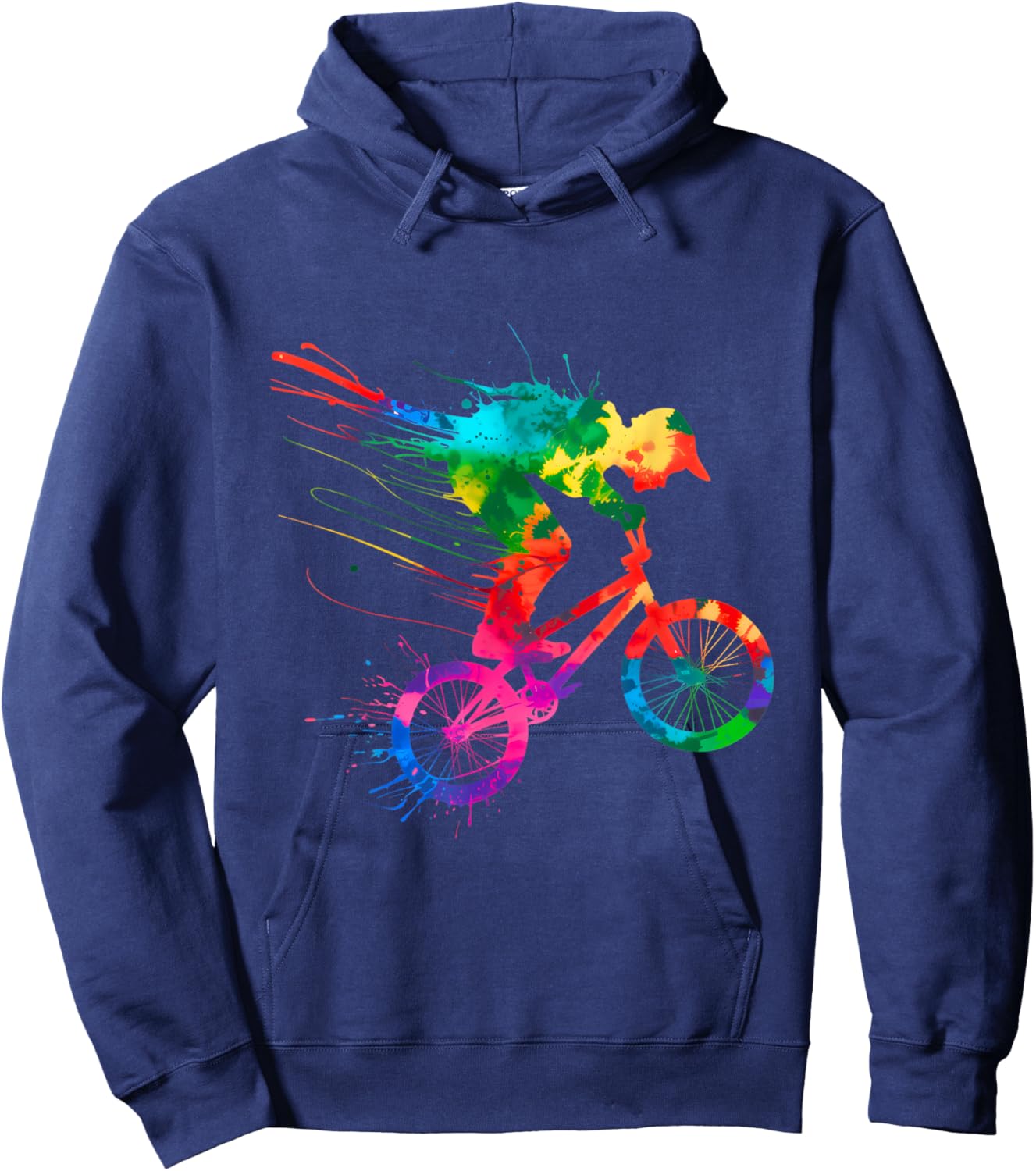 BMX Bike Stunt Rider Boys Children Cool BMX Stunt Hoodie - Hoodie | Navy