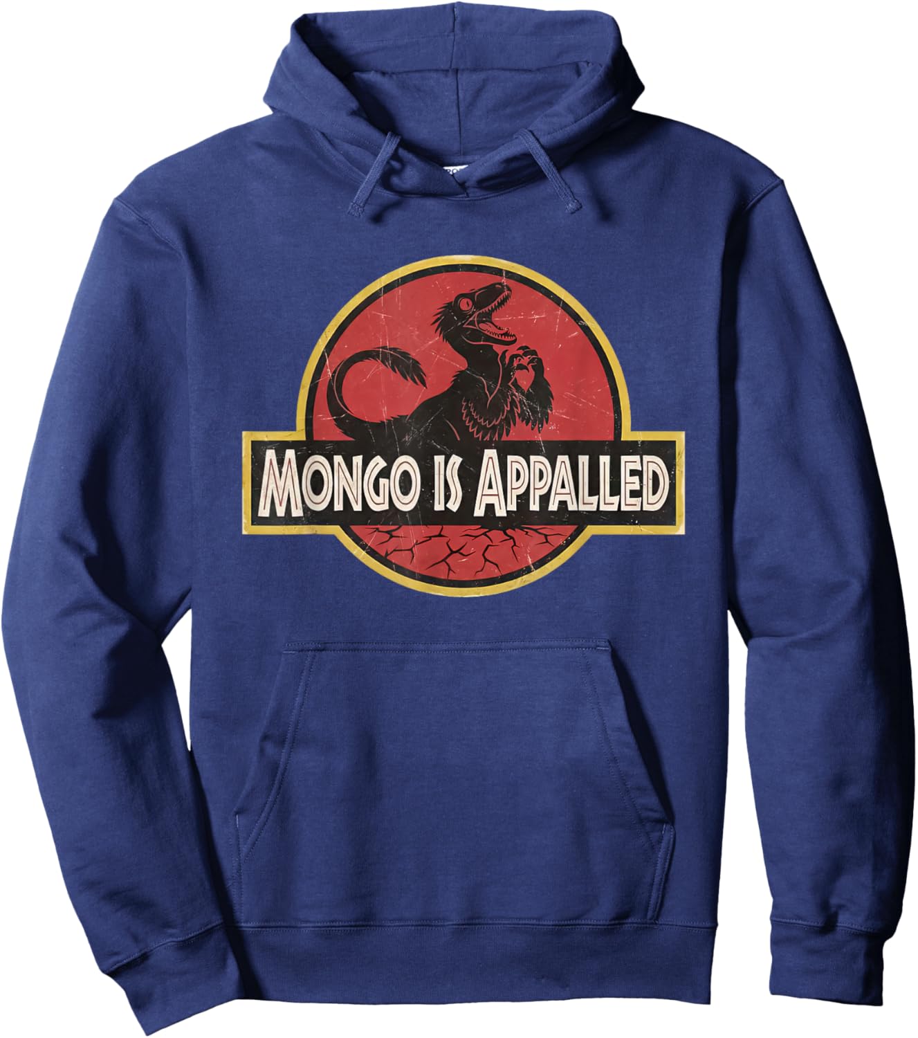 Mongo is Appalled Funny Dinosaur Meme Hoodie - Hoodie | Navy