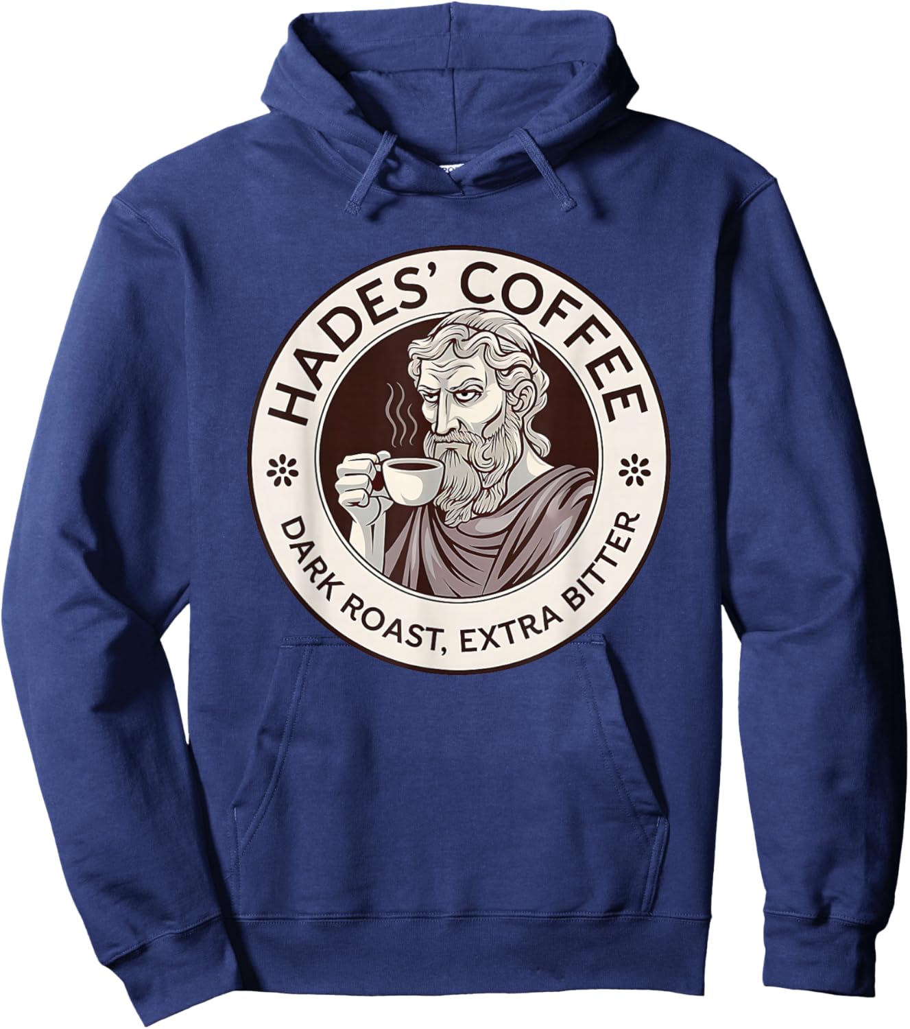 Hades Coffee Funny Greek Mythology Hoodie - Hoodie | Navy
