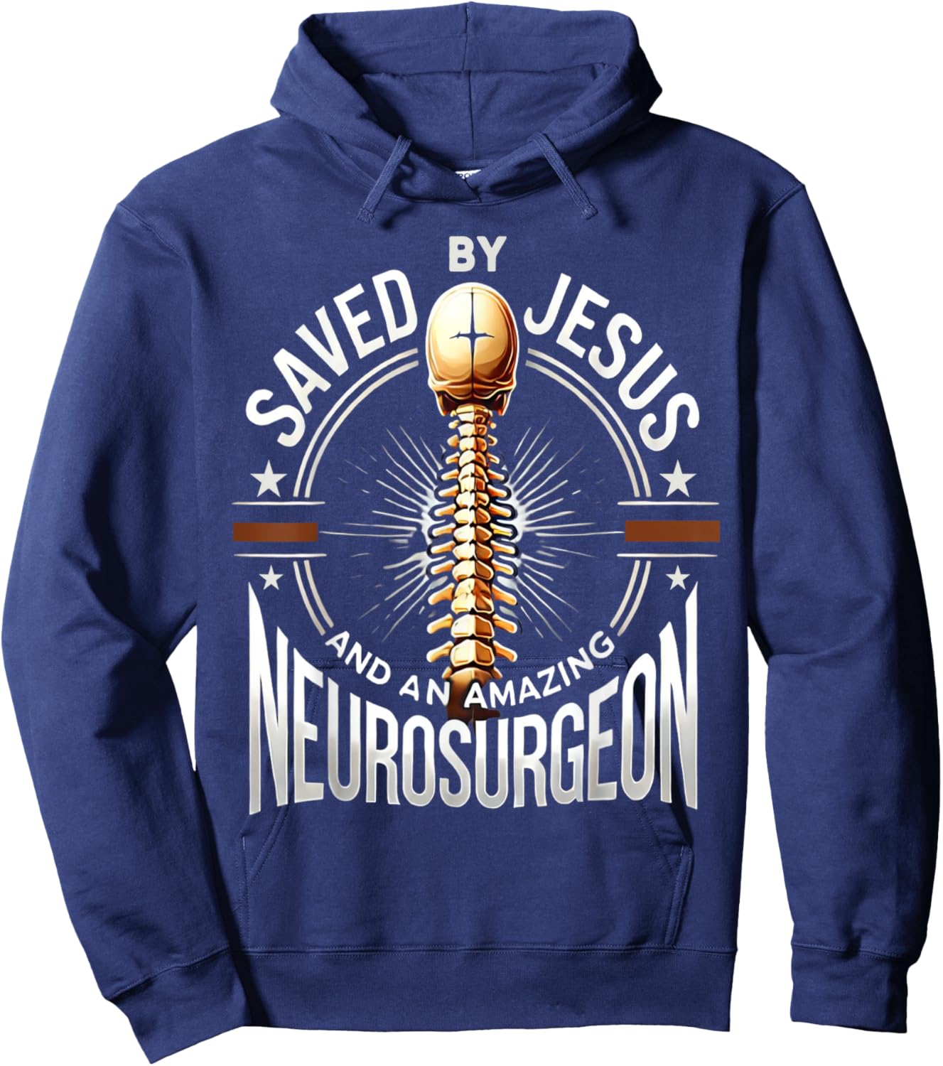Back Neck Surgery Women Physical Therapy Rehab Jesus Hoodie - Hoodie | Navy