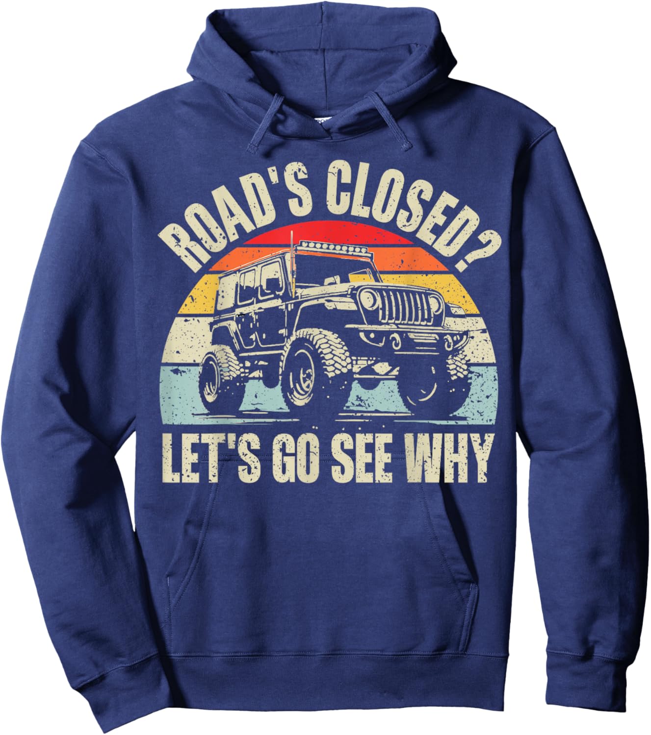 Offroad Racing Dad SxS 4X4 Off-Roading SUV UTV Car Lovers Hoodie - Hoodie | Navy