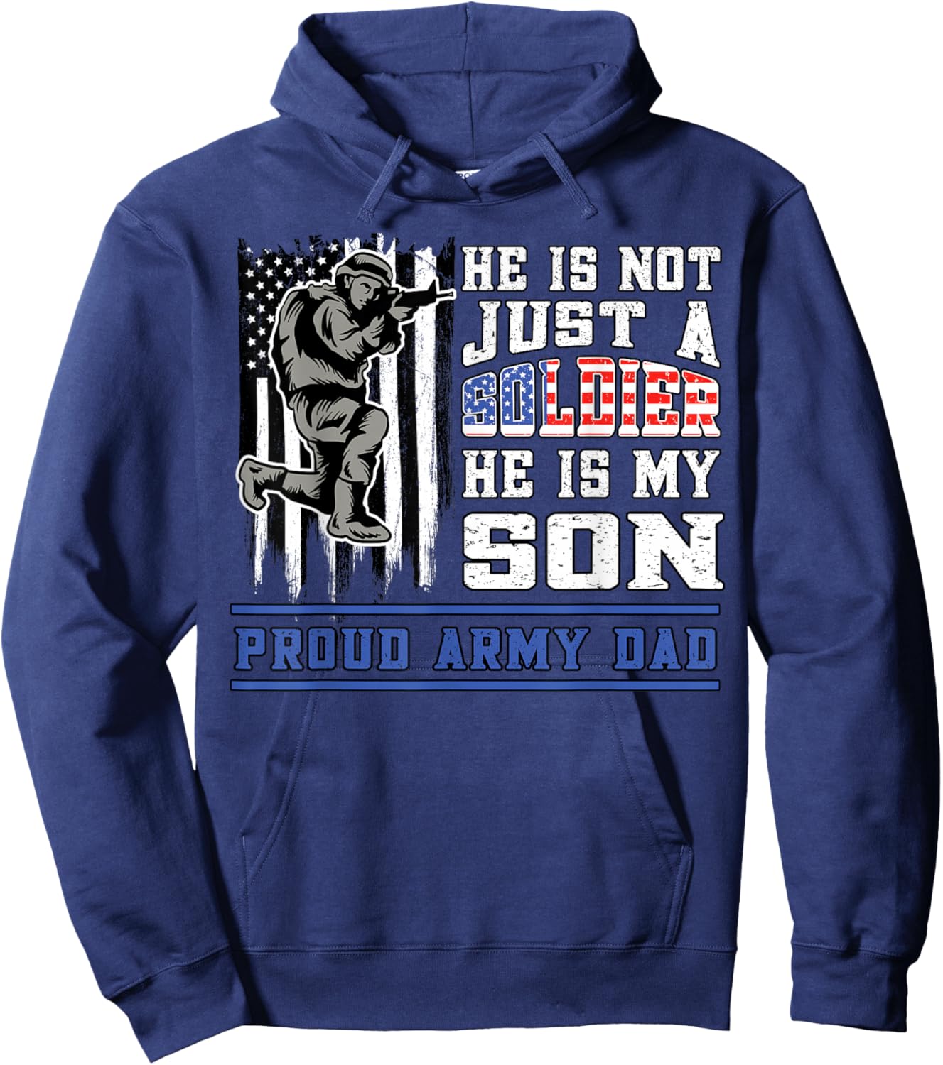 Proud Army Dad Nicht nur EIN Soldier Er ist Mein Sohn Militär Hoodie - Hoodie | Navy