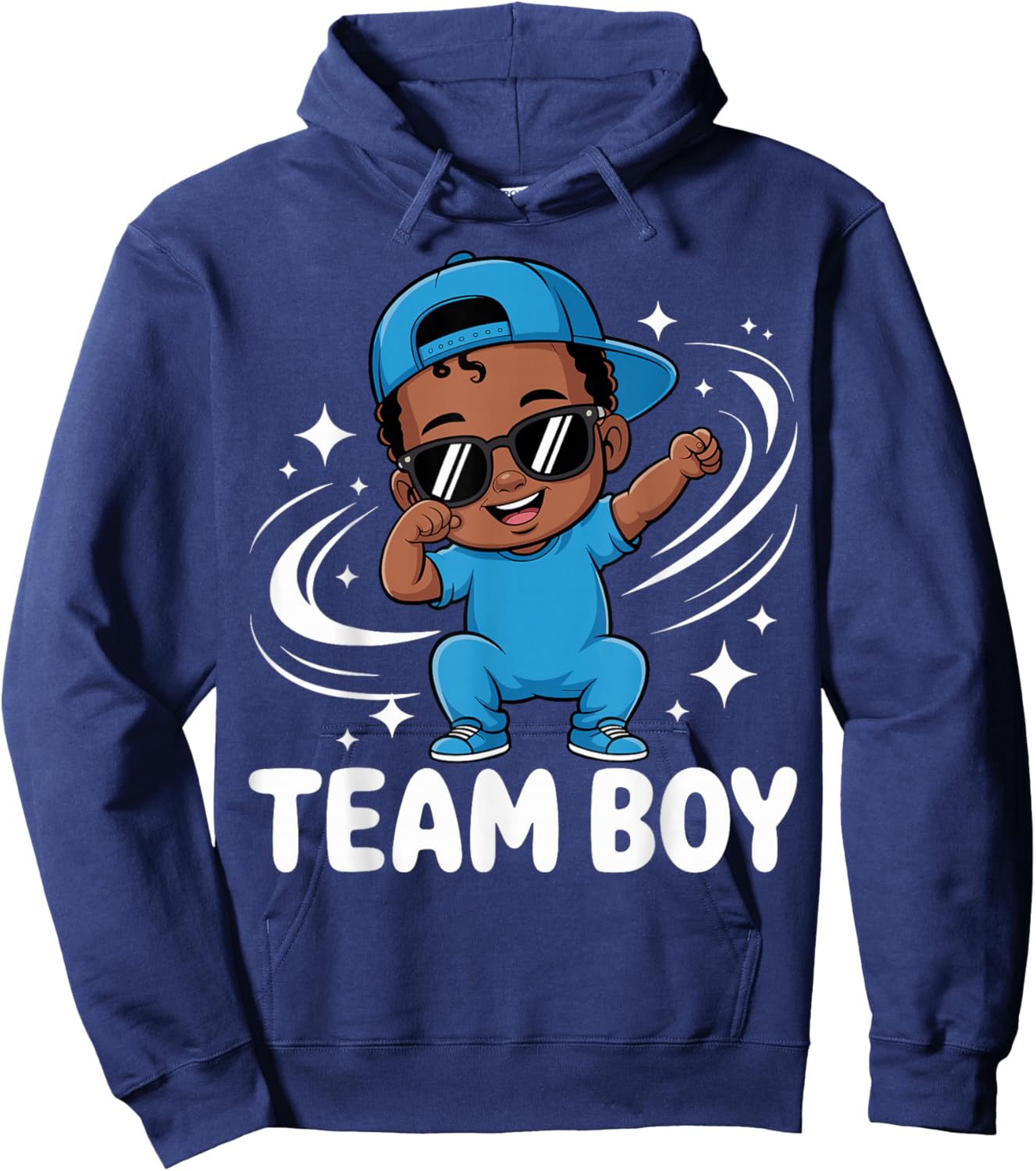 Team Boy Baby Announcement Gender Reveal Family Party Hoodie - Hoodie | Navy