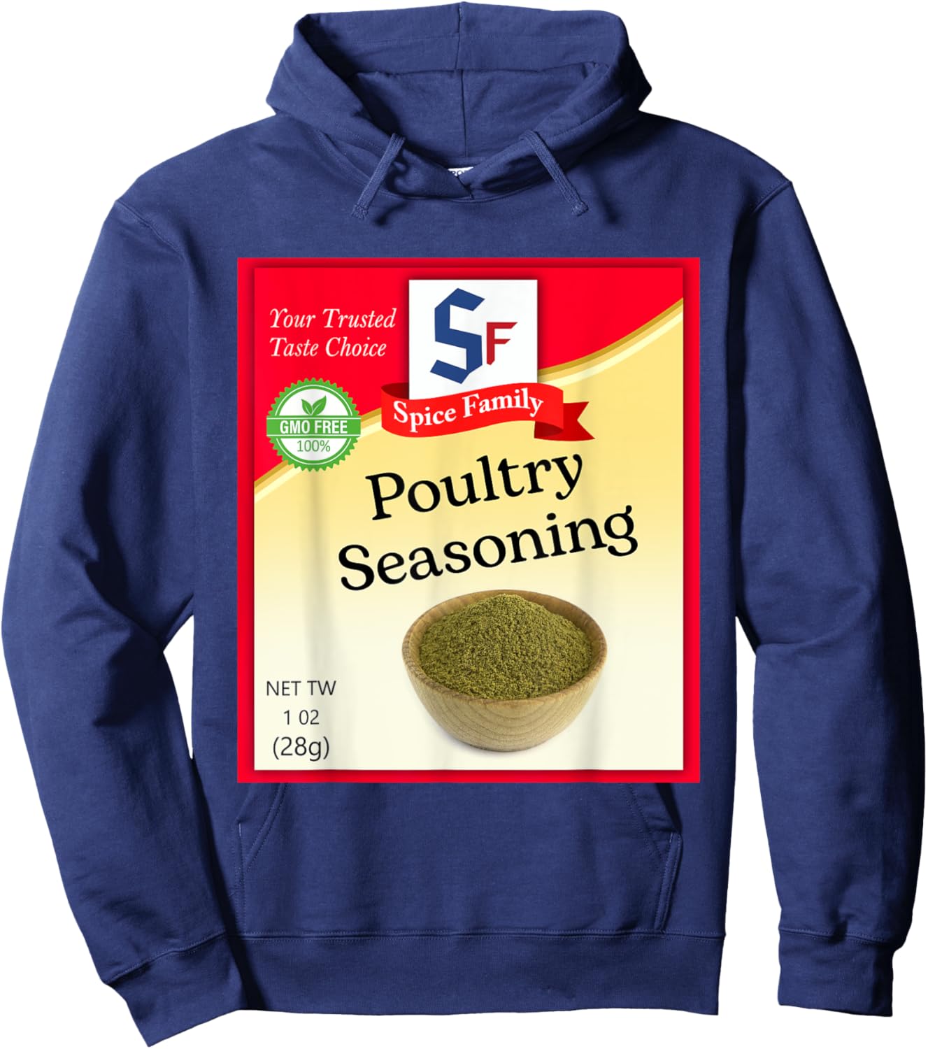 Poultry Seasoning Condiment Costume Holiday Spice Costumes Hoodie - Hoodie | Navy