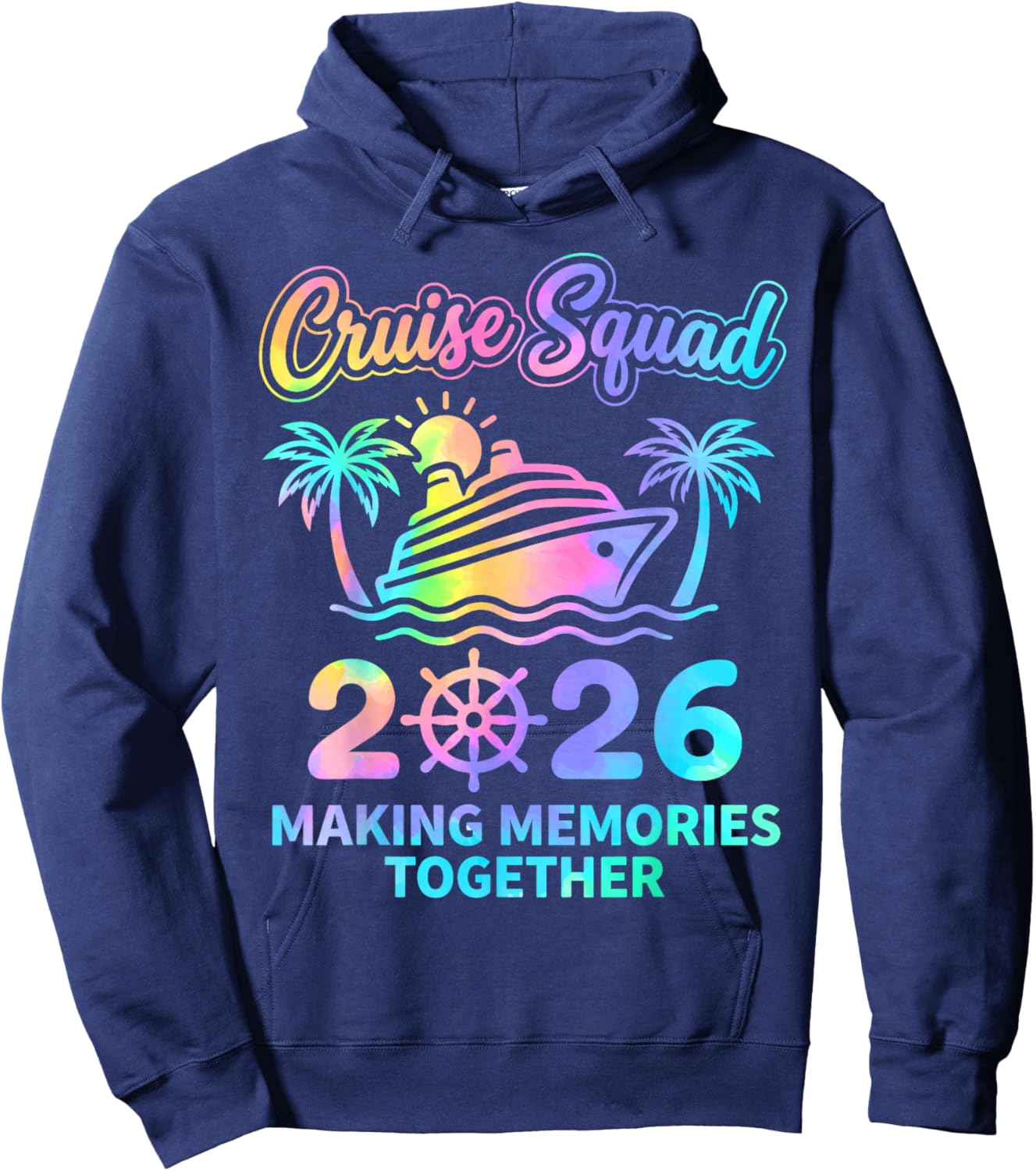 Family Cruise Shirts 2026 Matching Squad Summer Vacation Hoodie - Hoodie | Navy