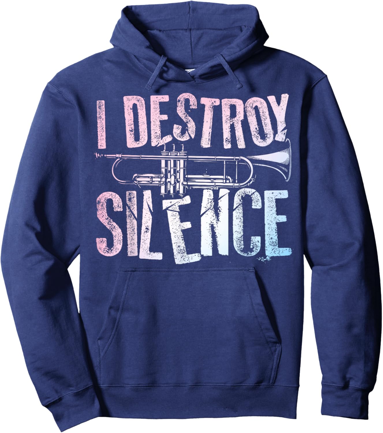 Best Trumpet Player Art Women Trumpetist Gag Trumpet Hoodie - Hoodie | Navy