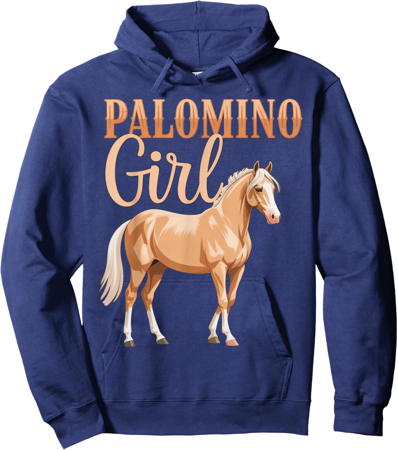Palomino Girl Lover Blonde Horse Lovers Women Girl Hoodie - Hoodie | Navy