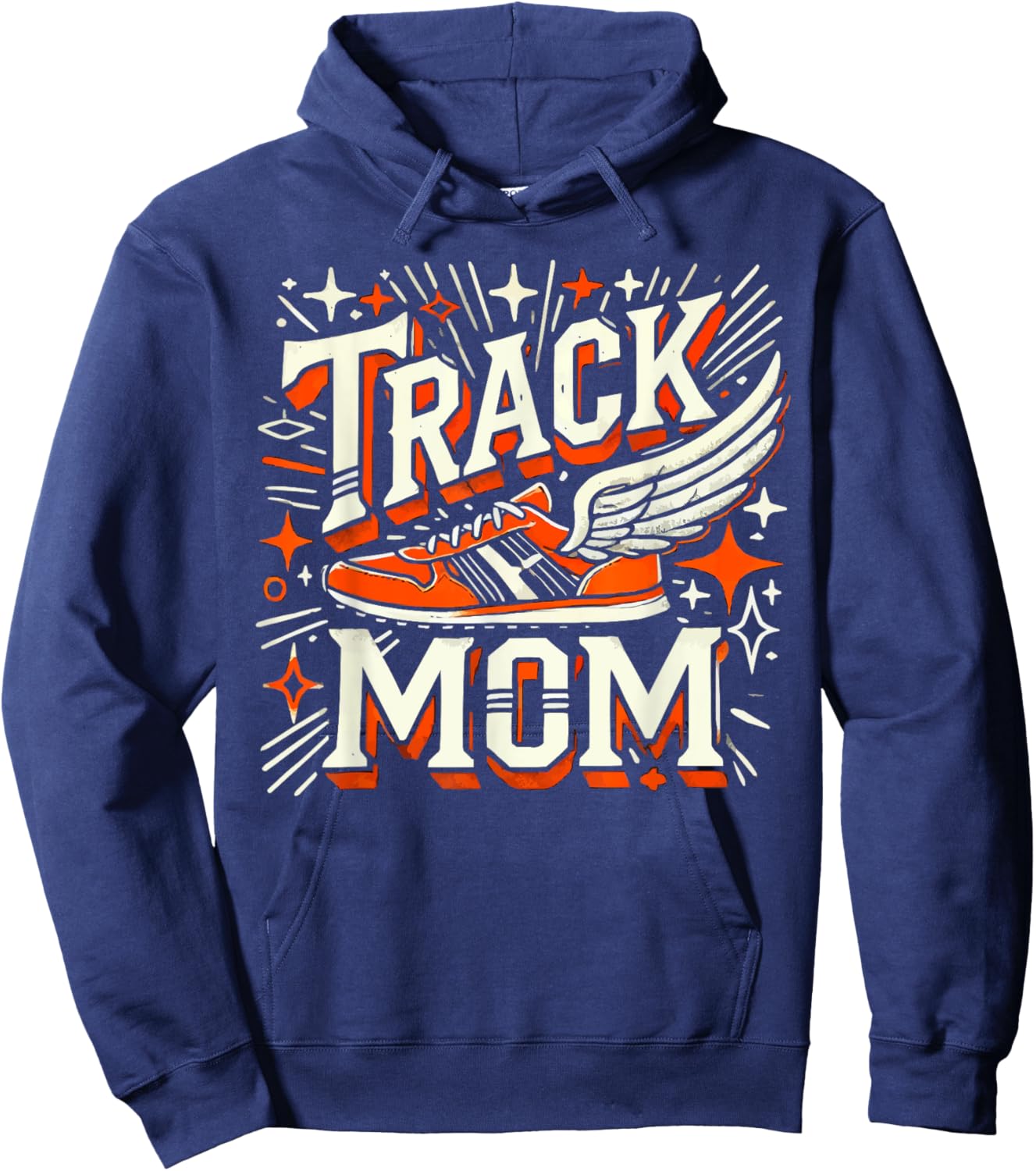 Track And Field Mom Athlete Runner Mothers Day Hoodie - Hoodie | Navy