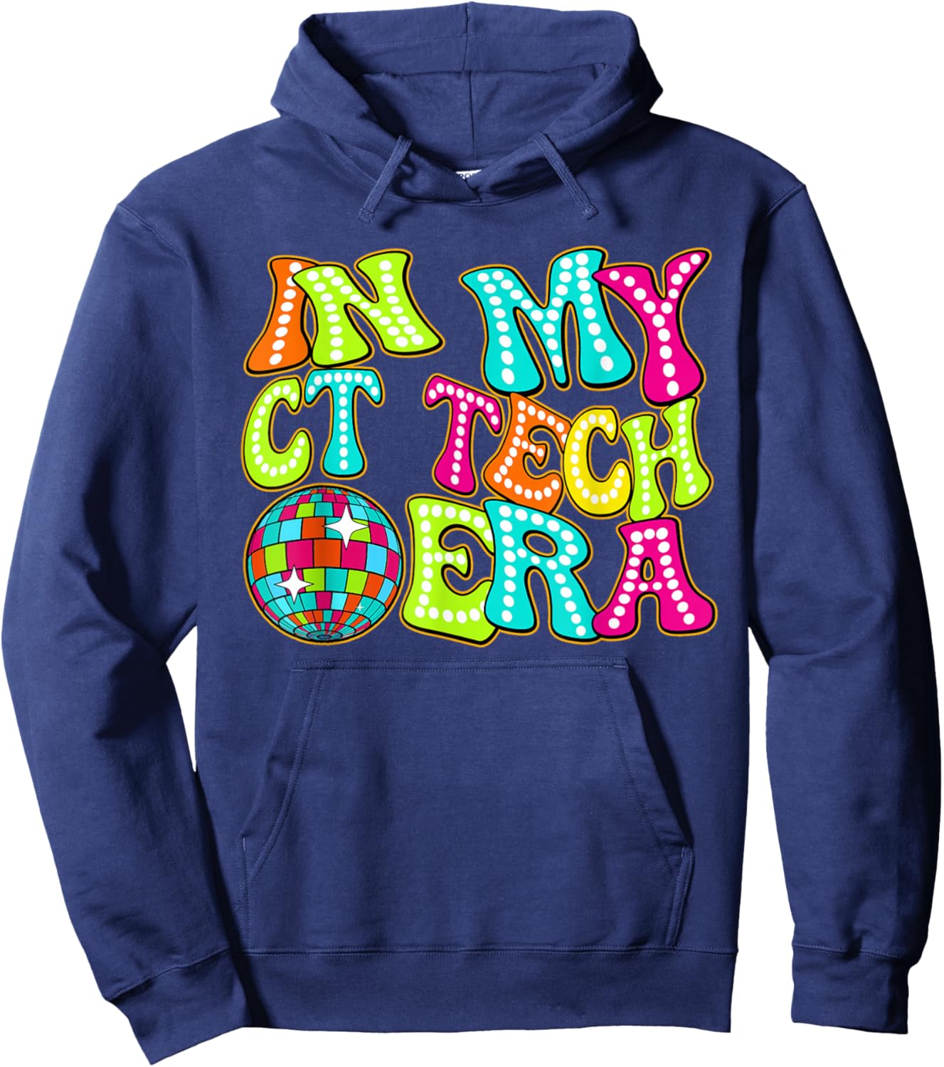 Disco Groovy In My CT Tech Era Hoodie - Hoodie | Navy