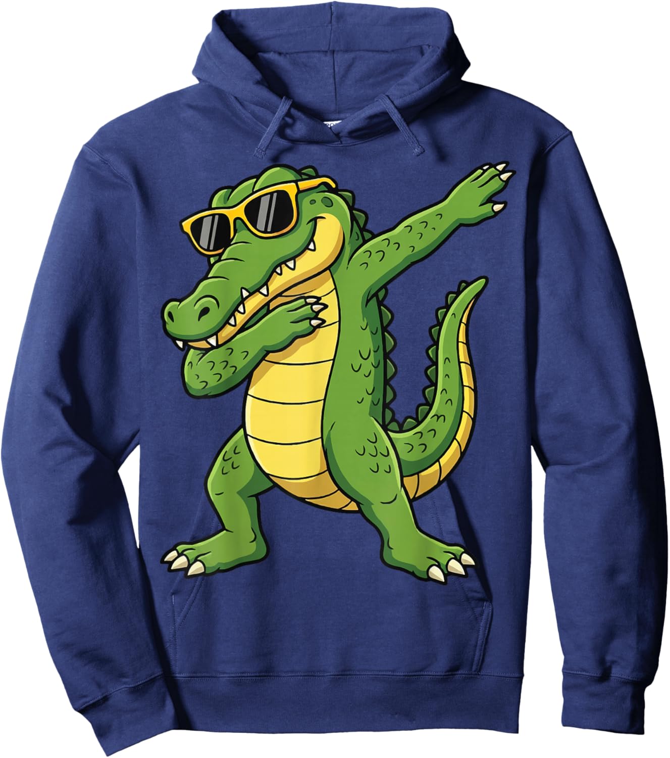 Crocodile Dabbing Cool Alligator Hoodie - Hoodie | Navy