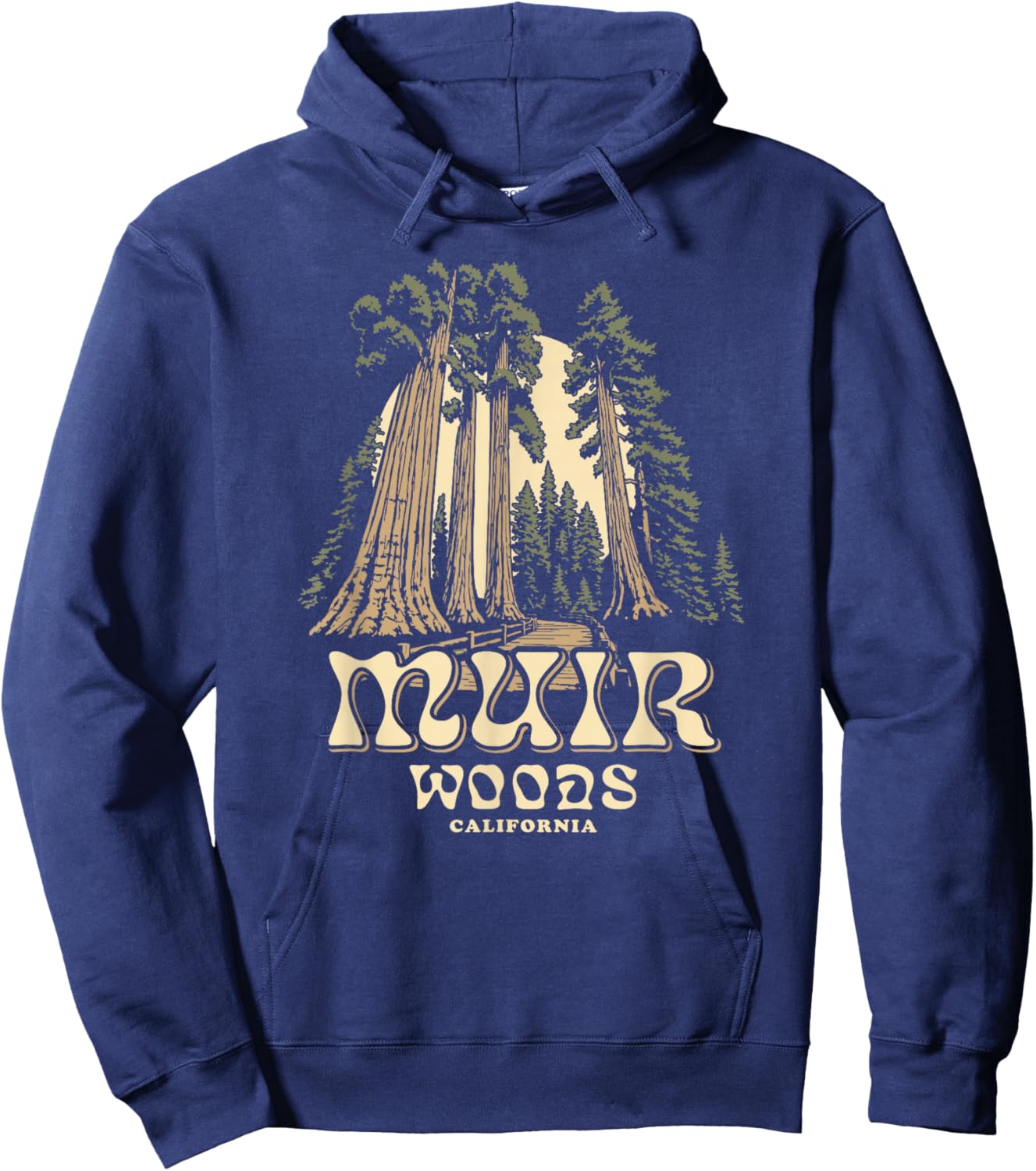 Muir Woods California Hoodie - Hoodie | Navy