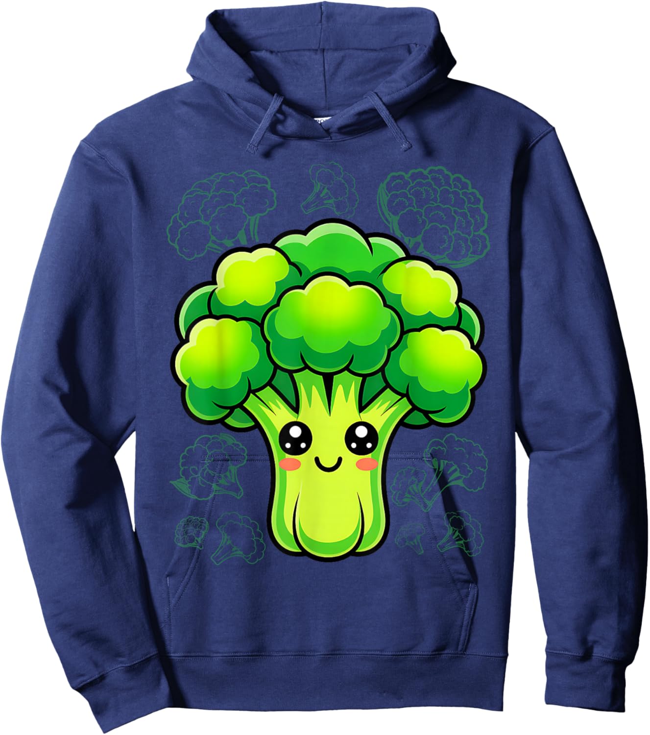 Broccoli Halloween Costume Matching Adult Kids Toddler 5T 4T Hoodie - Hoodie | Navy