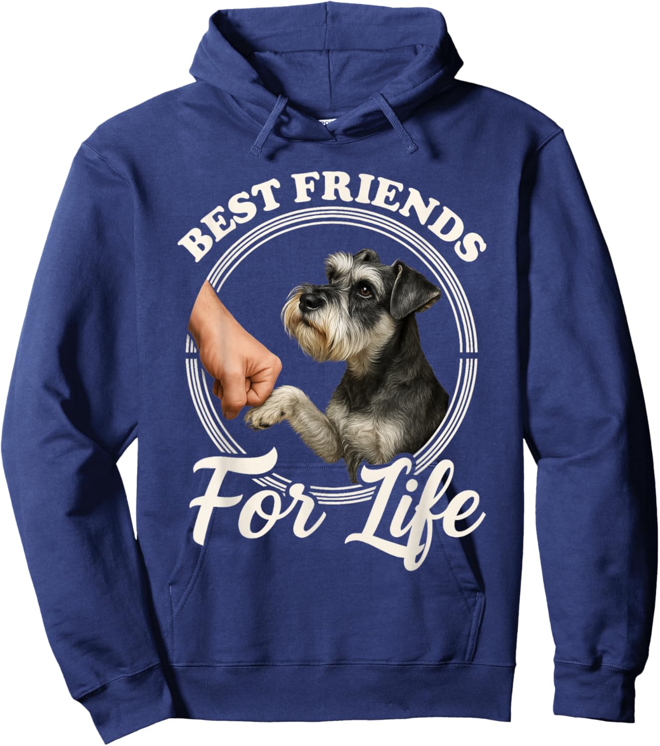 Schnauzer Lover Best Friends Mini Schnauzer Hoodie - Hoodie | Navy