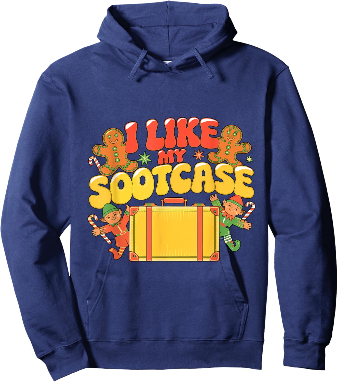 I Like My Suitcase Funny sootcase Holiday Travel Gift Hoodie - Hoodie | Navy