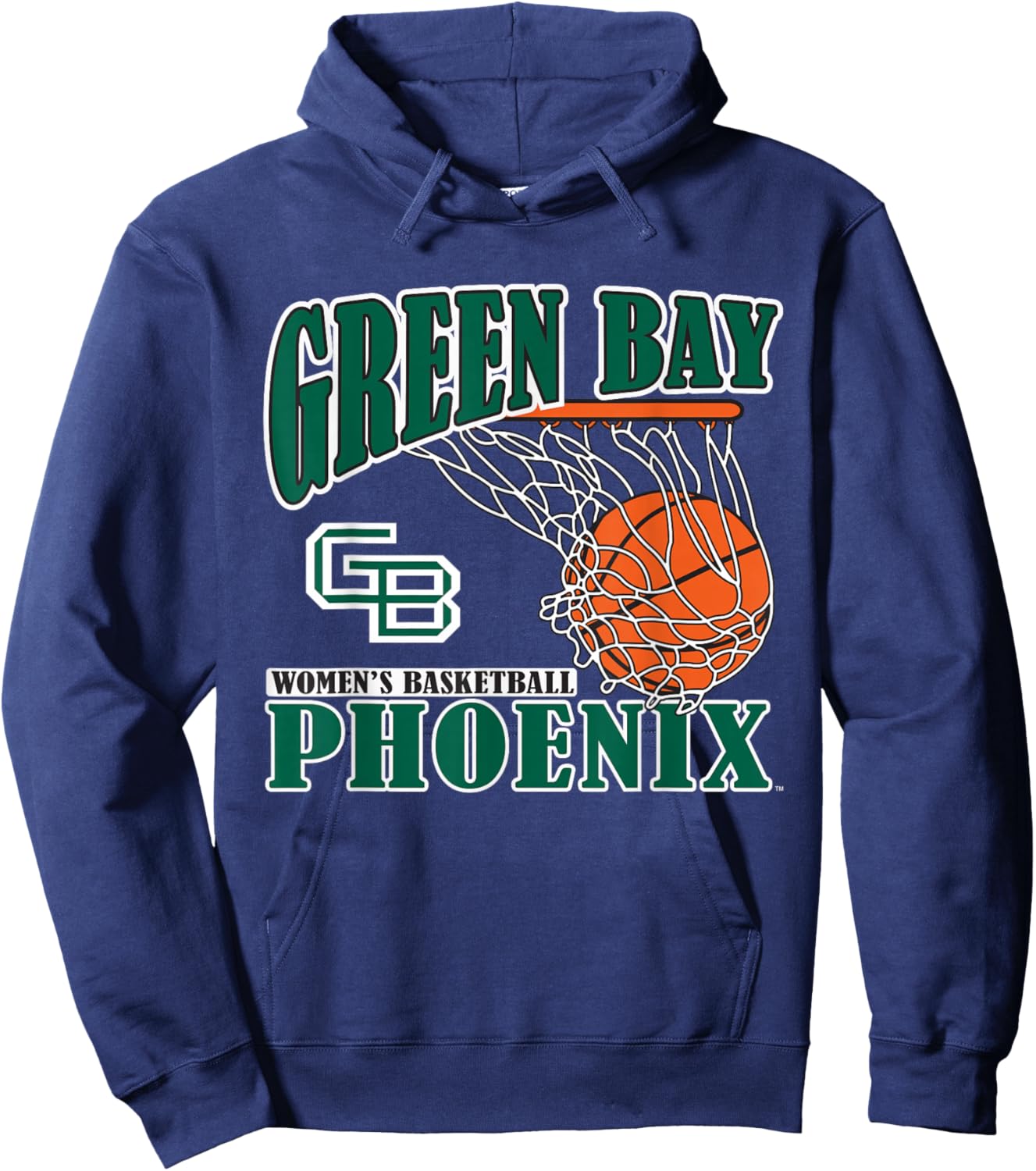 Wisconsin Green Bay Phoenix Women's Basketball Vintage Lift Hoodie - Hoodie | Navy