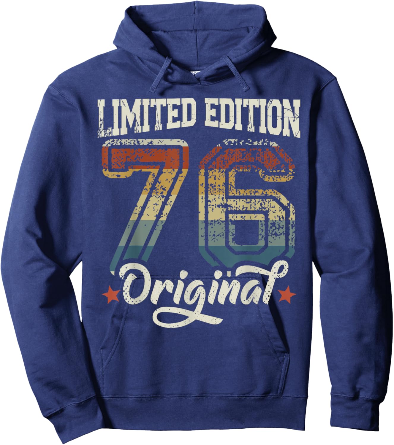 50th Birthday Man Woman 50 Years 1976 Decorative Gift Funny Hoodie - Hoodie | Navy