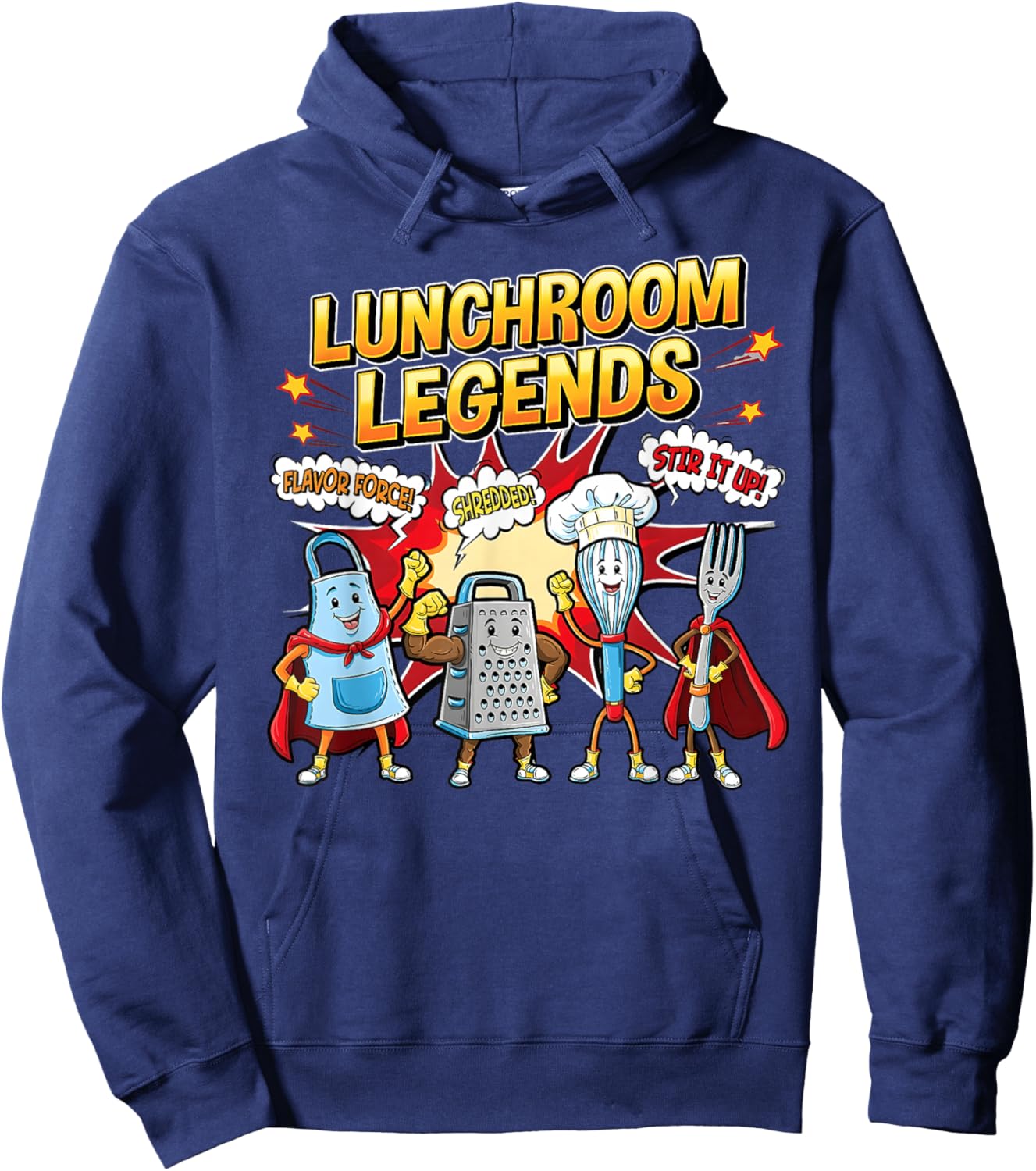 Lunchroom Legends School Lunch Hero Week Cafeteria Staff Hoodie - Hoodie | Navy