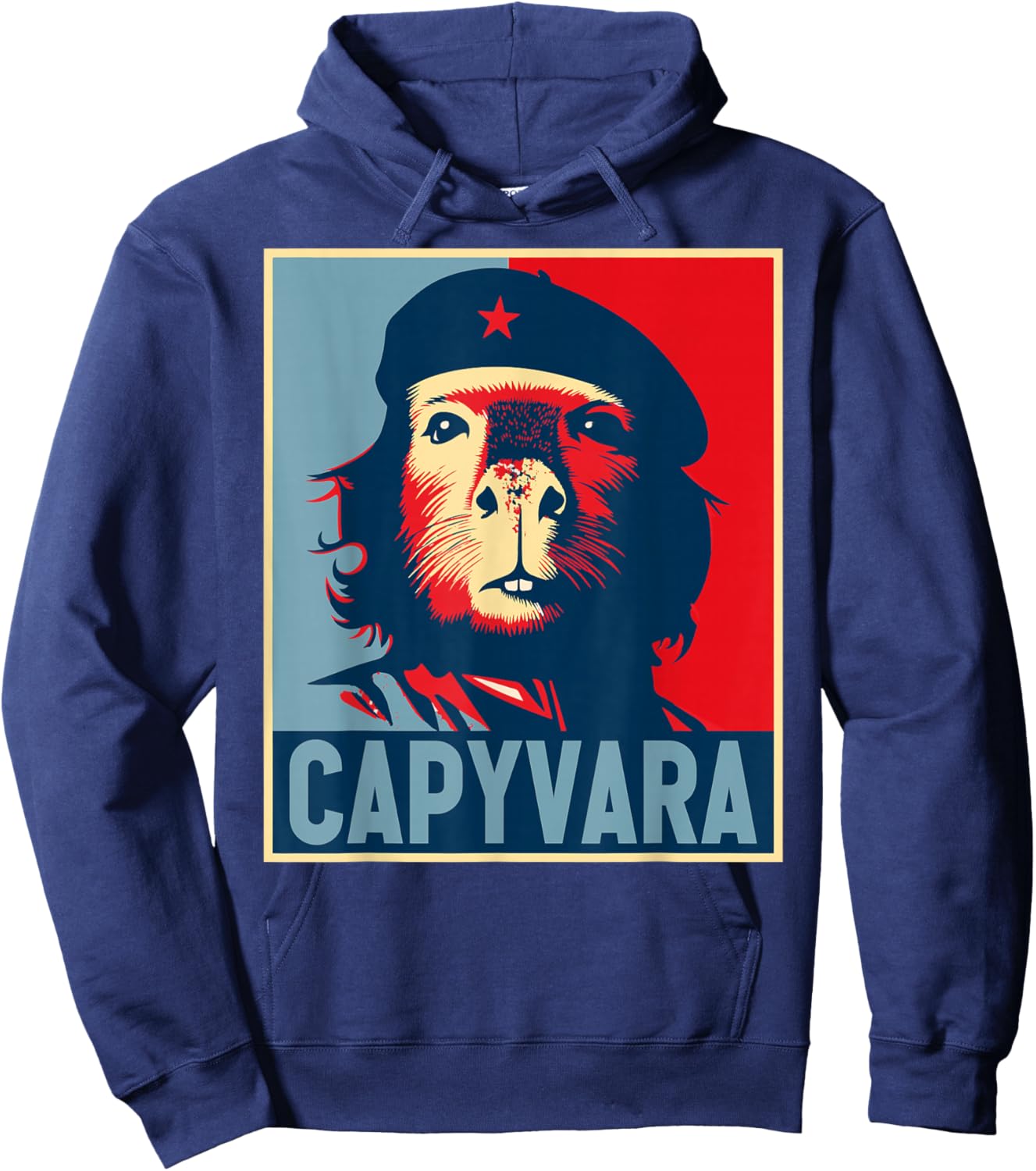 CAPYVARA - Revolution Capybara Poster Art Che Guevara Hoodie - Hoodie | Navy