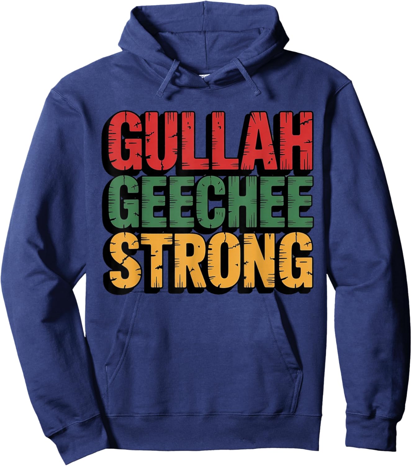 Gullah Geechee Strong Hoodie - Hoodie | Navy