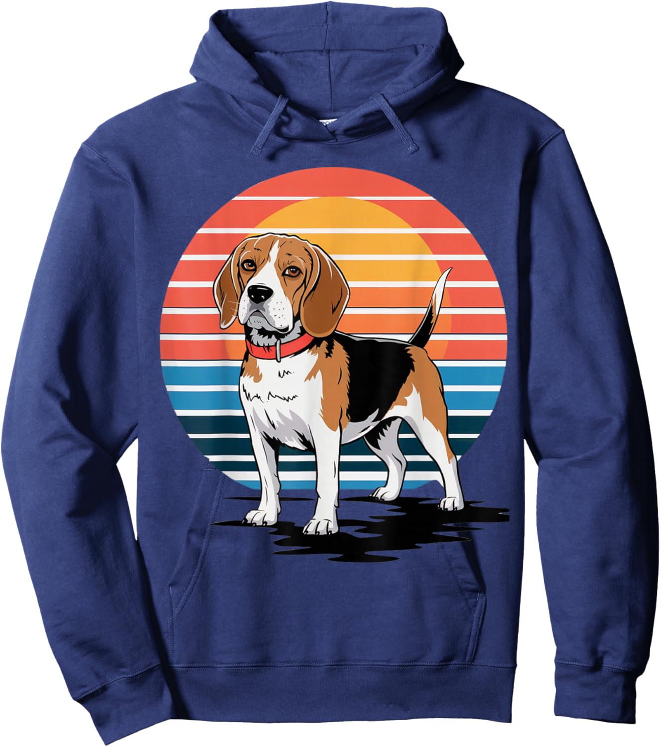 Retro Beagle Vintage Dog Lover Gifts Women Kids Hoodie - Hoodie | Navy