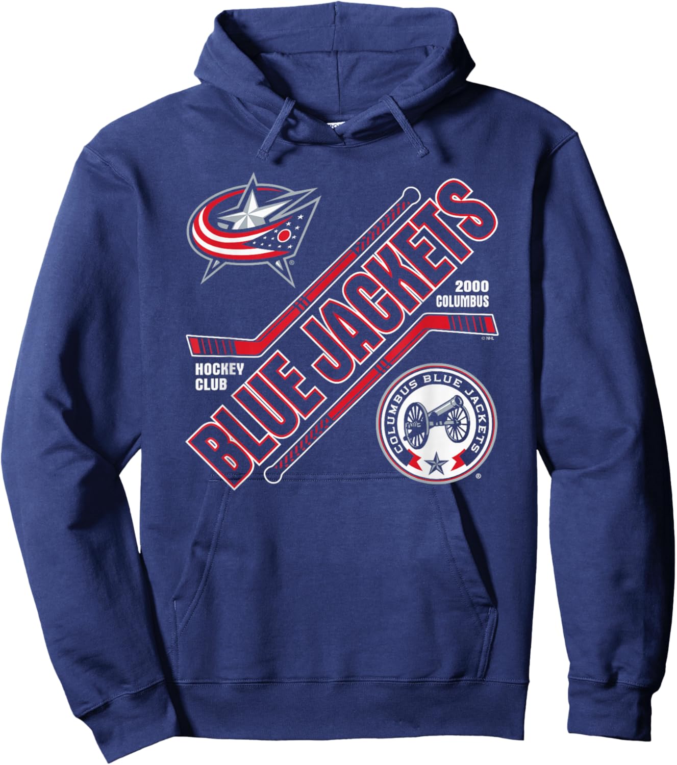 Columbus Blue Jackets Force Navy Officially Licensed Hoodie - Hoodie | Navy