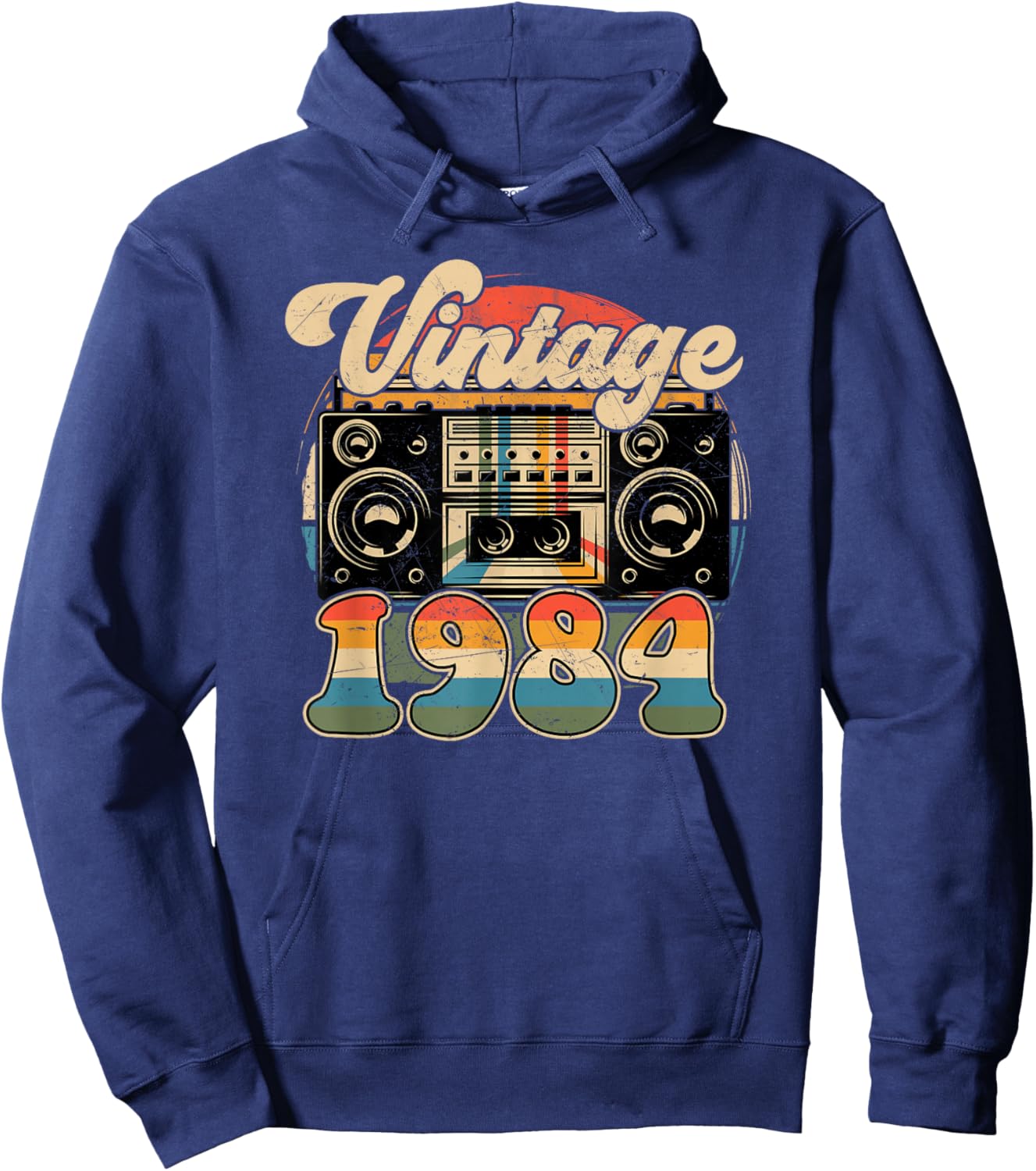 42th Birthday Retro Vintage 1984 Men Women Hoodie - Hoodie | Navy