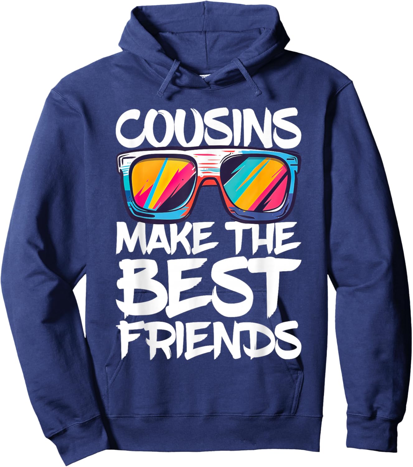 Cousins Make The Best Friends Shirt Boy Girl Cousin Crew Hoodie - Hoodie | Navy