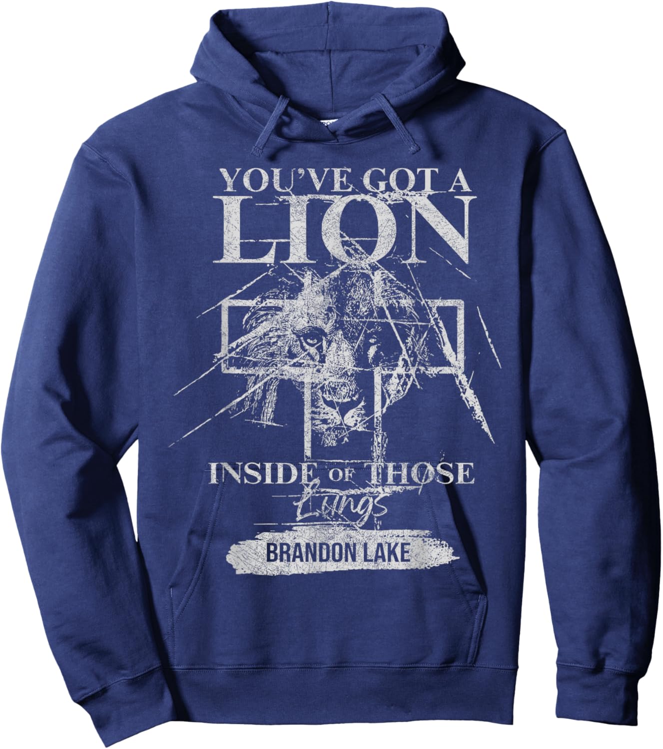 Let Your Lion Out Brandon Lake Merch Praise Jesus Hoodie - Hoodie | Navy