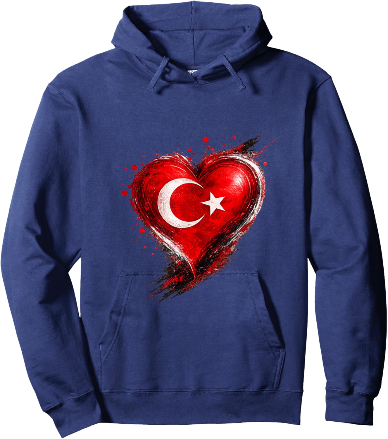 Türkei mit Herz Türkische Flagge Türk Türkiye Hoodie - Hoodie | Navy