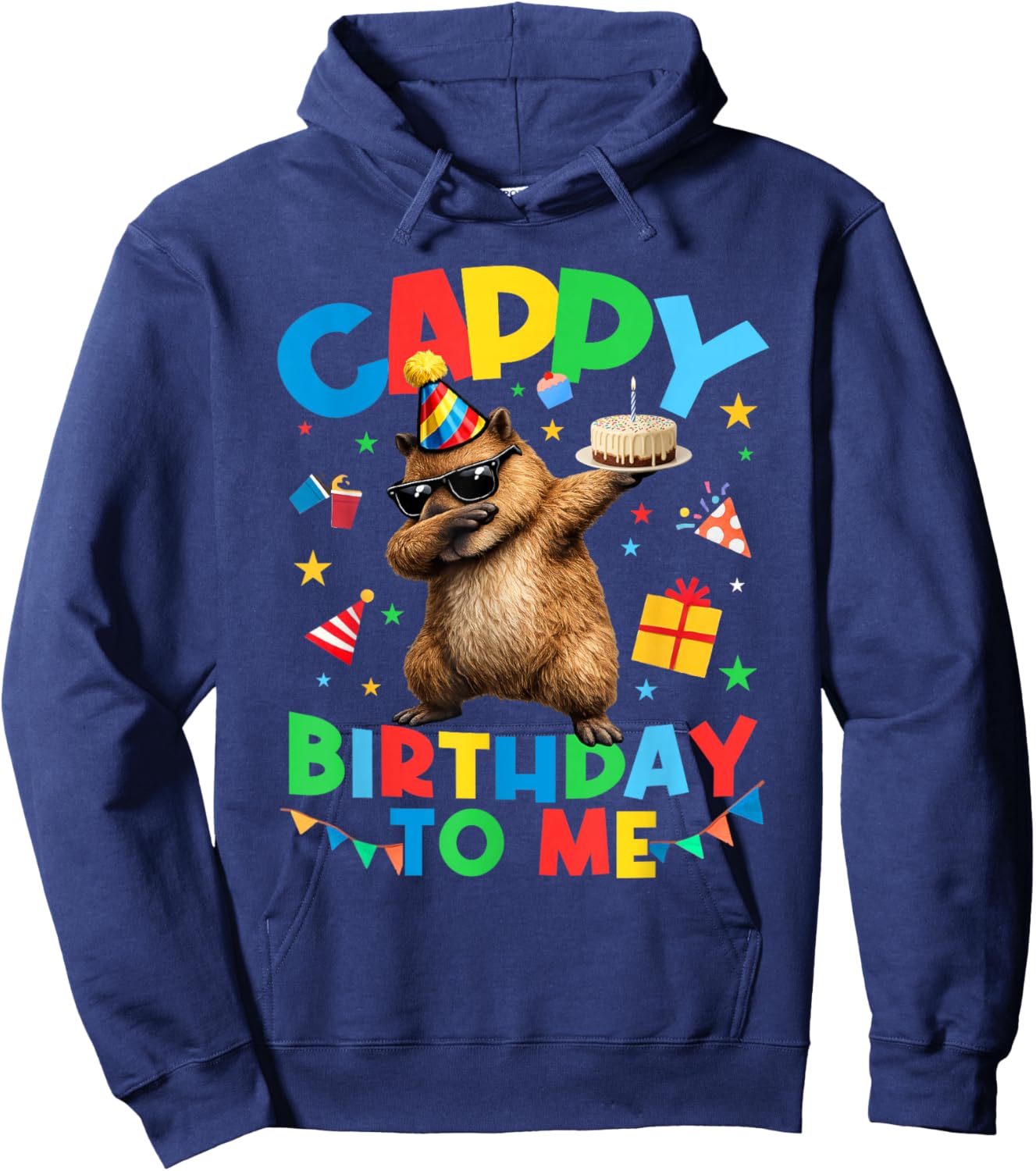 T-Shirt Hoodie - Hoodie | Navy