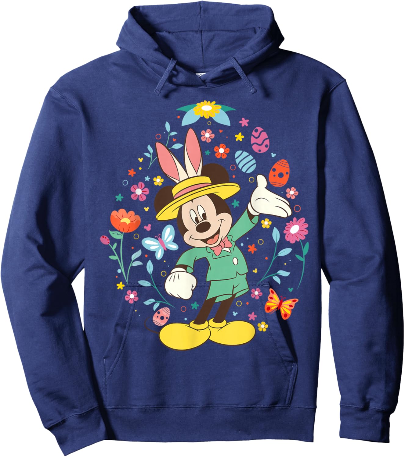Disney Mickey Mouse with Bunny Ears and Easter Egg Spring Hoodie - Hoodie | Navy