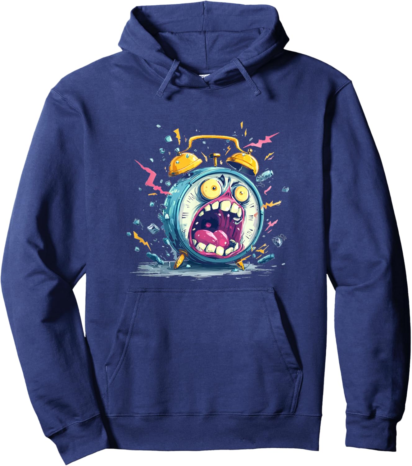 Awesome Screaming Alarm Clock Costume for Boys and Girls Hoodie - Hoodie | Navy