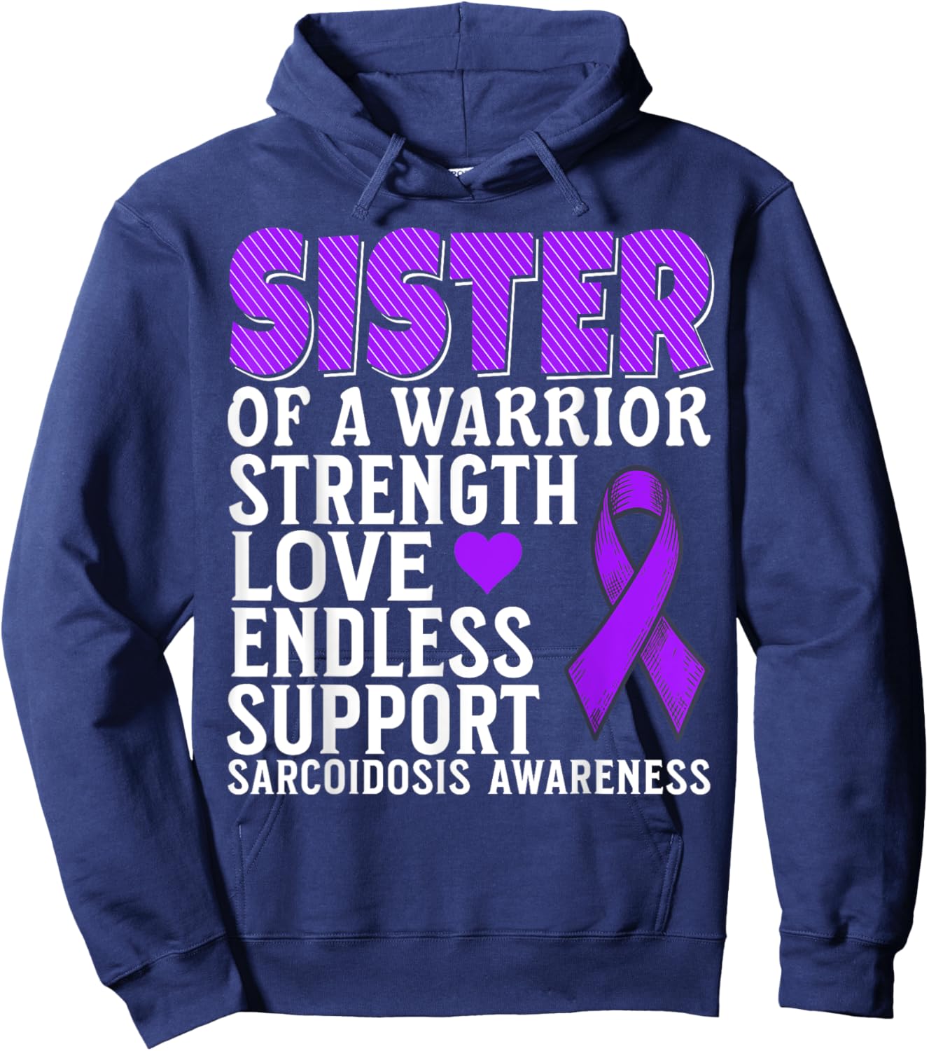 Sarcoidosis Awareness Item Gifts Sarcoidosis Family Matching Hoodie - Hoodie | Navy