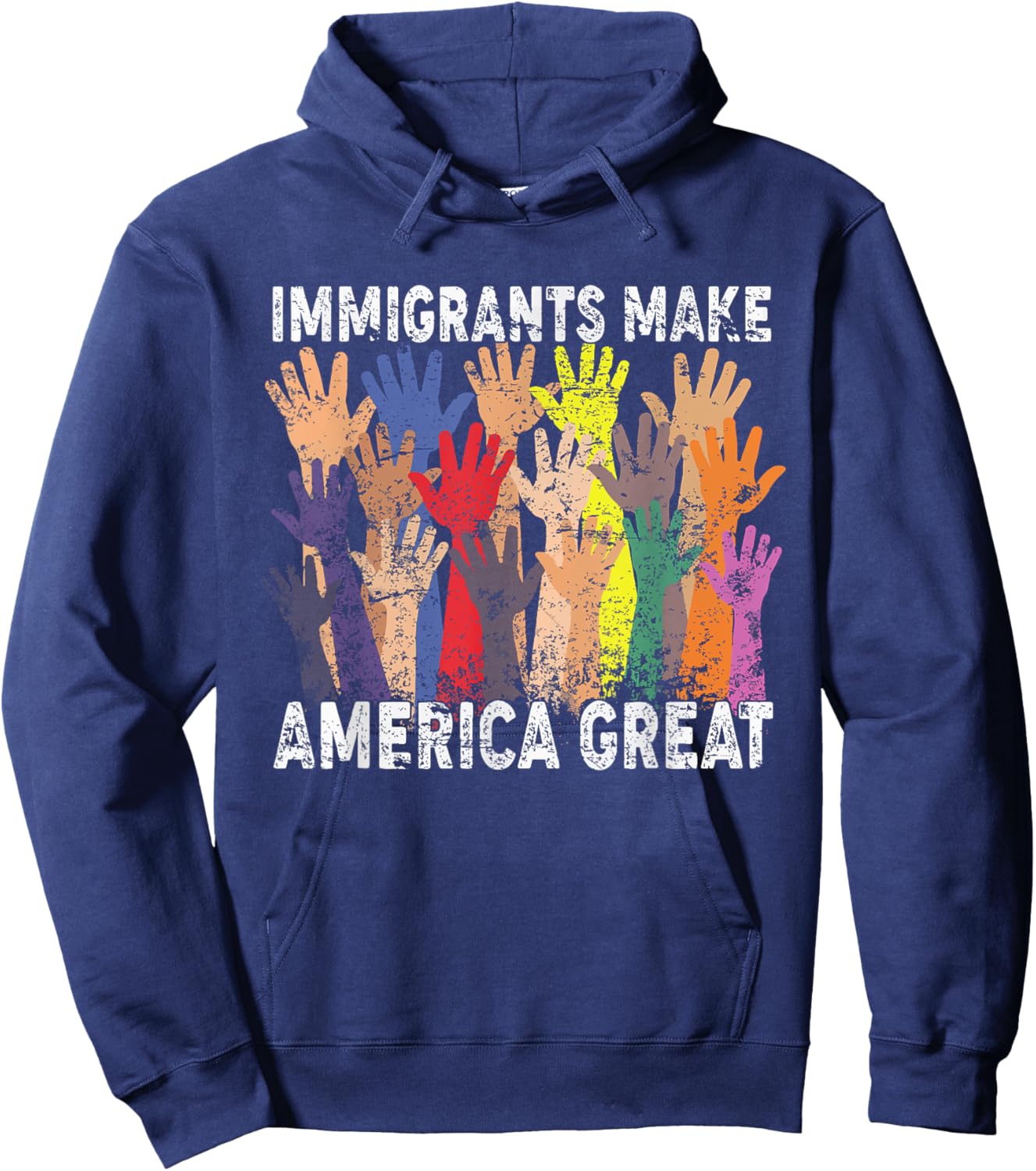 Immigrants Make America Great Hoodie - Hoodie | Navy