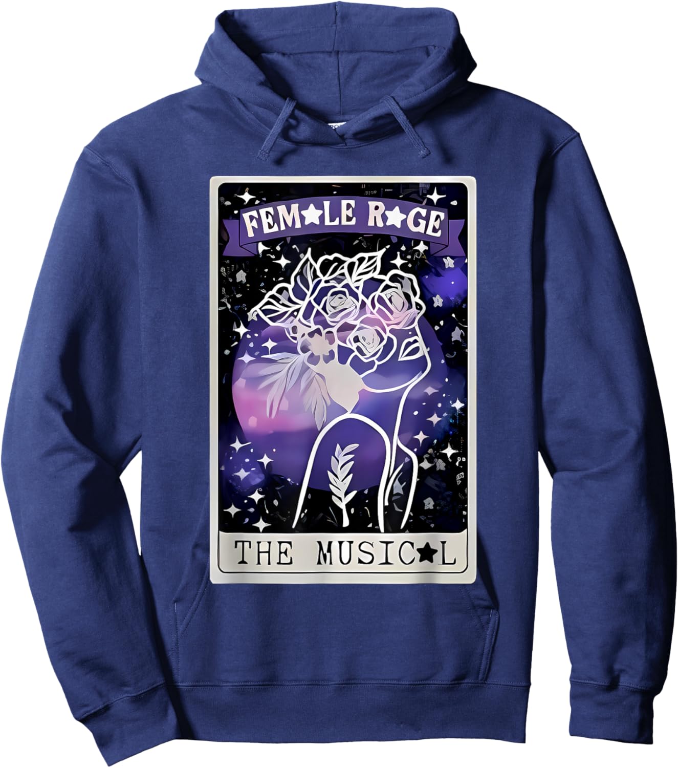 Retro Female Vintage Style Rage Women Kids Meme Hoodie - Hoodie | Navy
