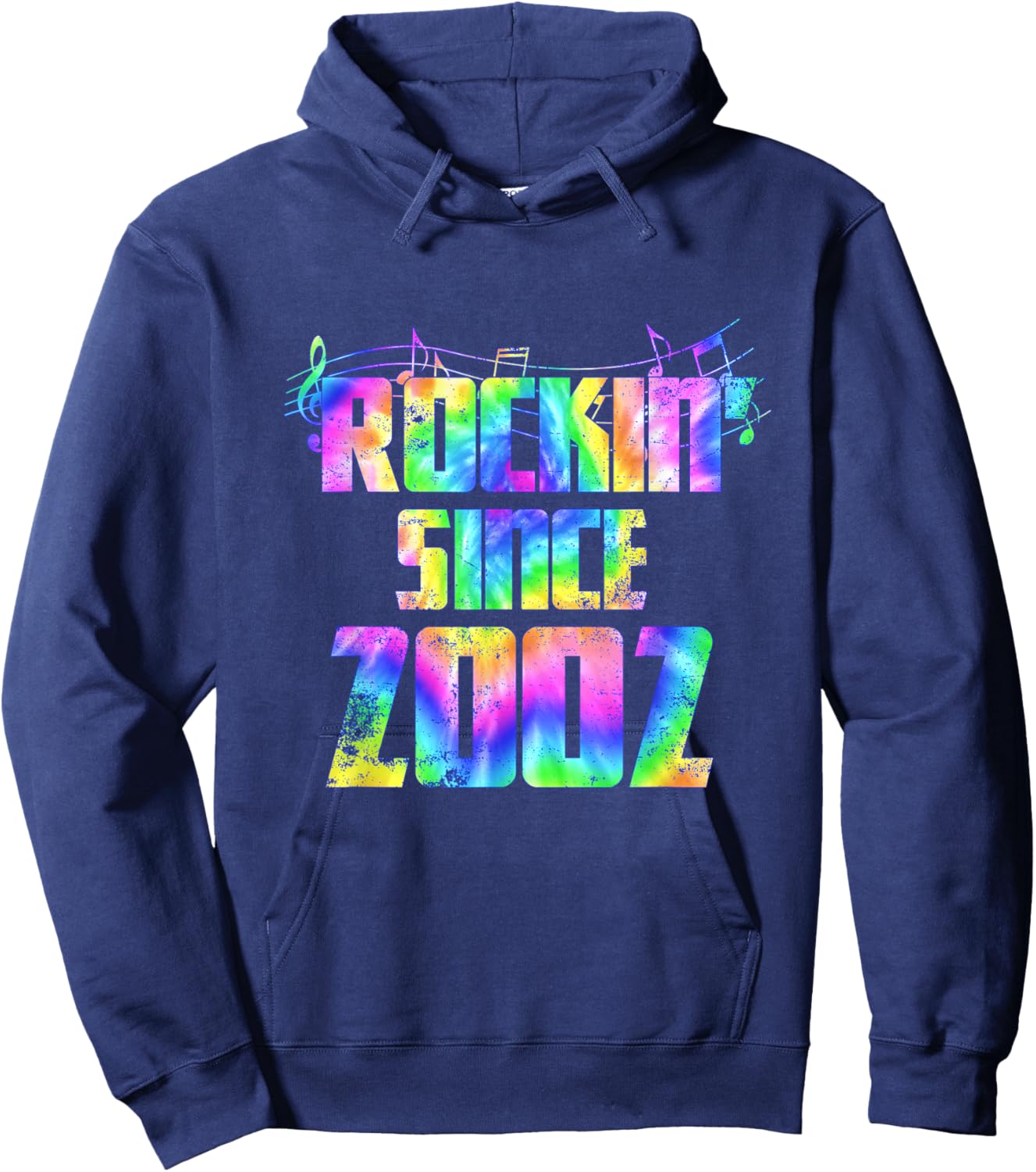 Retro Birthday Classic Rock Since 2002 Hoodie - Hoodie | Navy