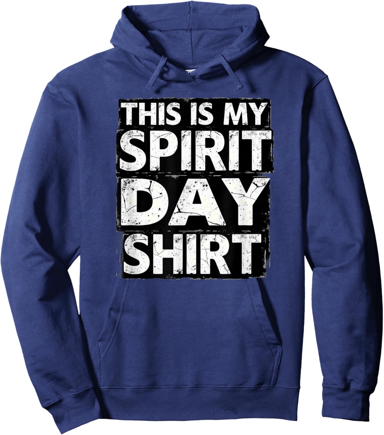 Retro Employee Coworker This is My Spirit Day Hoodie - Hoodie | Navy