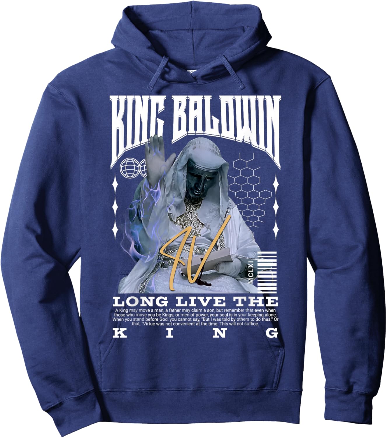 King Baldwin IV Hoodie - Hoodie | Navy