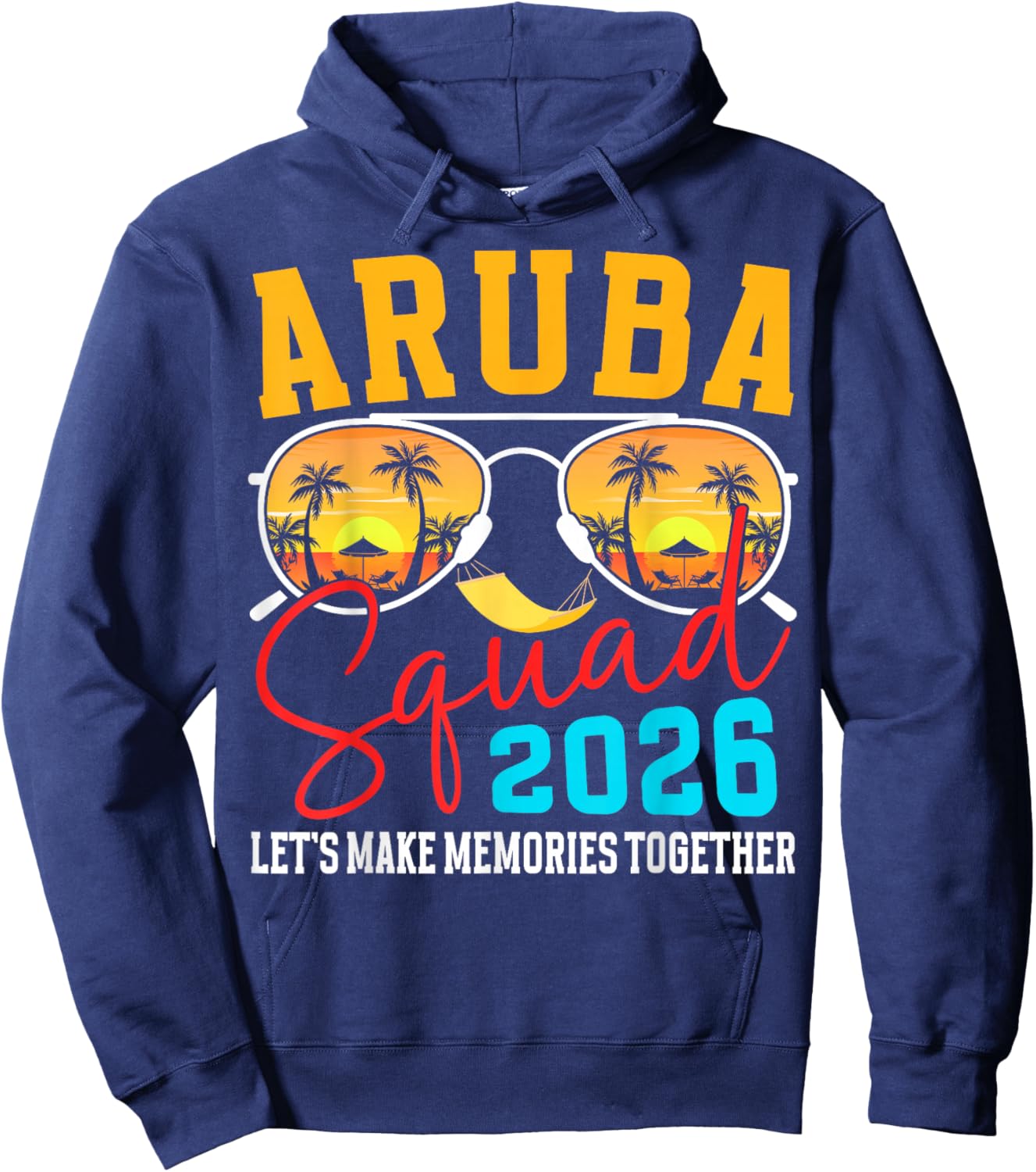 Aruba Squad 2026 Vacation Friends Family Matching Group Hoodie - Hoodie | Navy