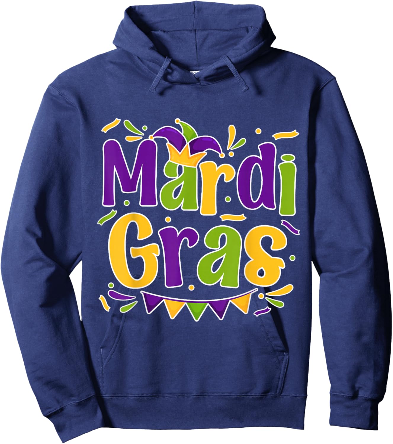 Mardi Gras Men Women Boy Girl Louisiana Carnival New Orleans Hoodie - Hoodie | Navy