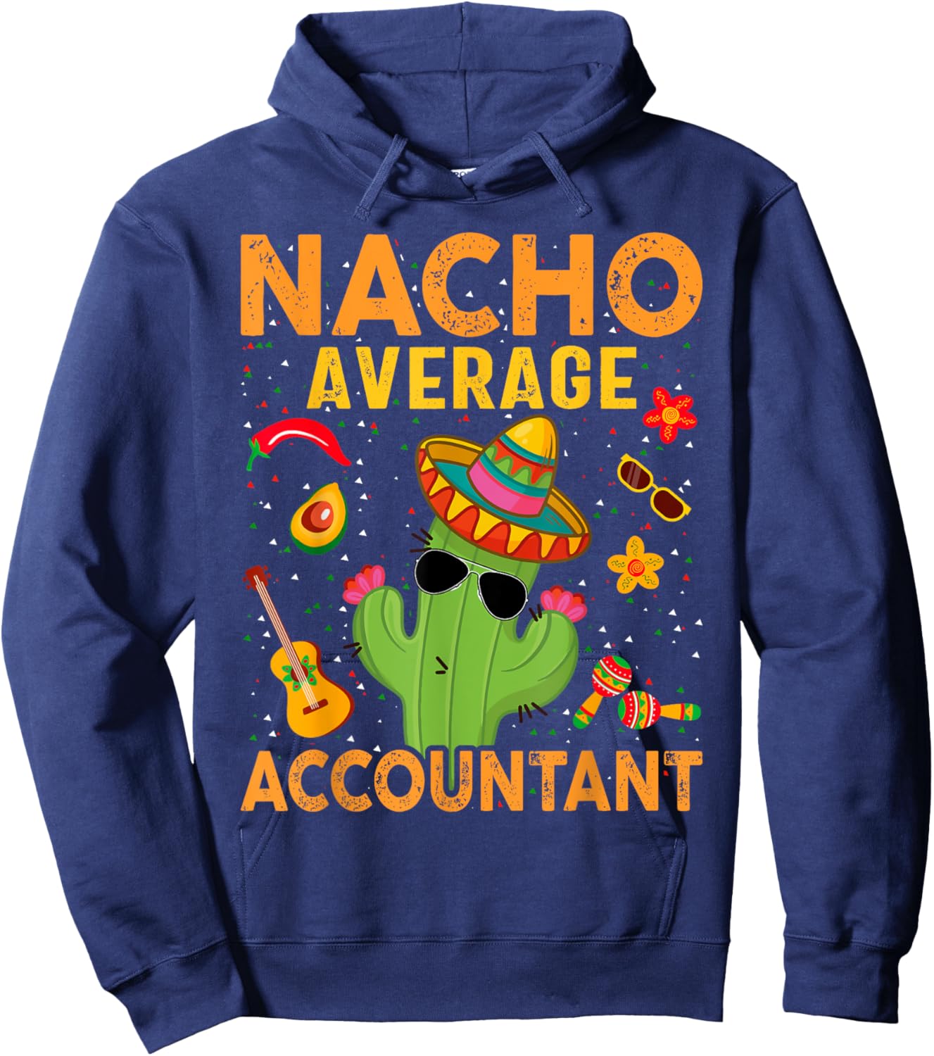 Fun Hilarious Accounting Humor | Funny Accountant Hoodie - Hoodie | Navy