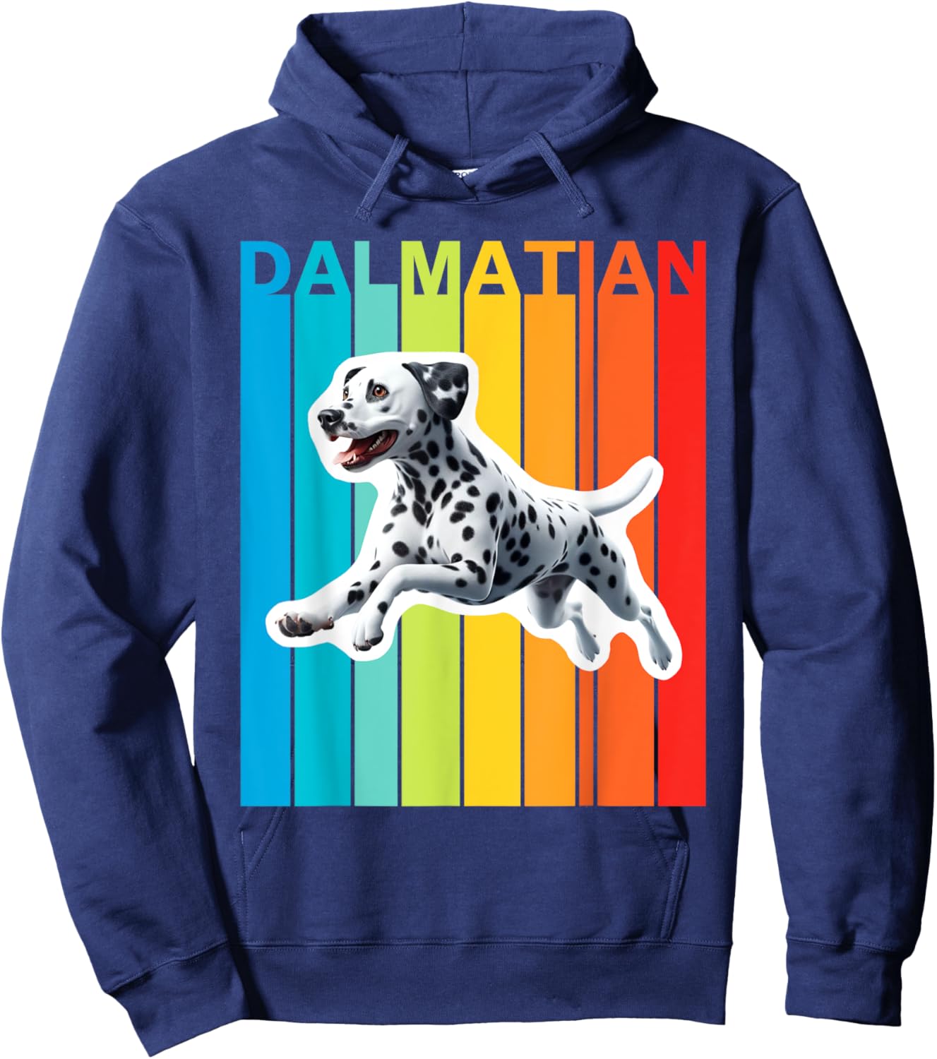 Colorful Dalmatian Hoodie - Hoodie | Navy
