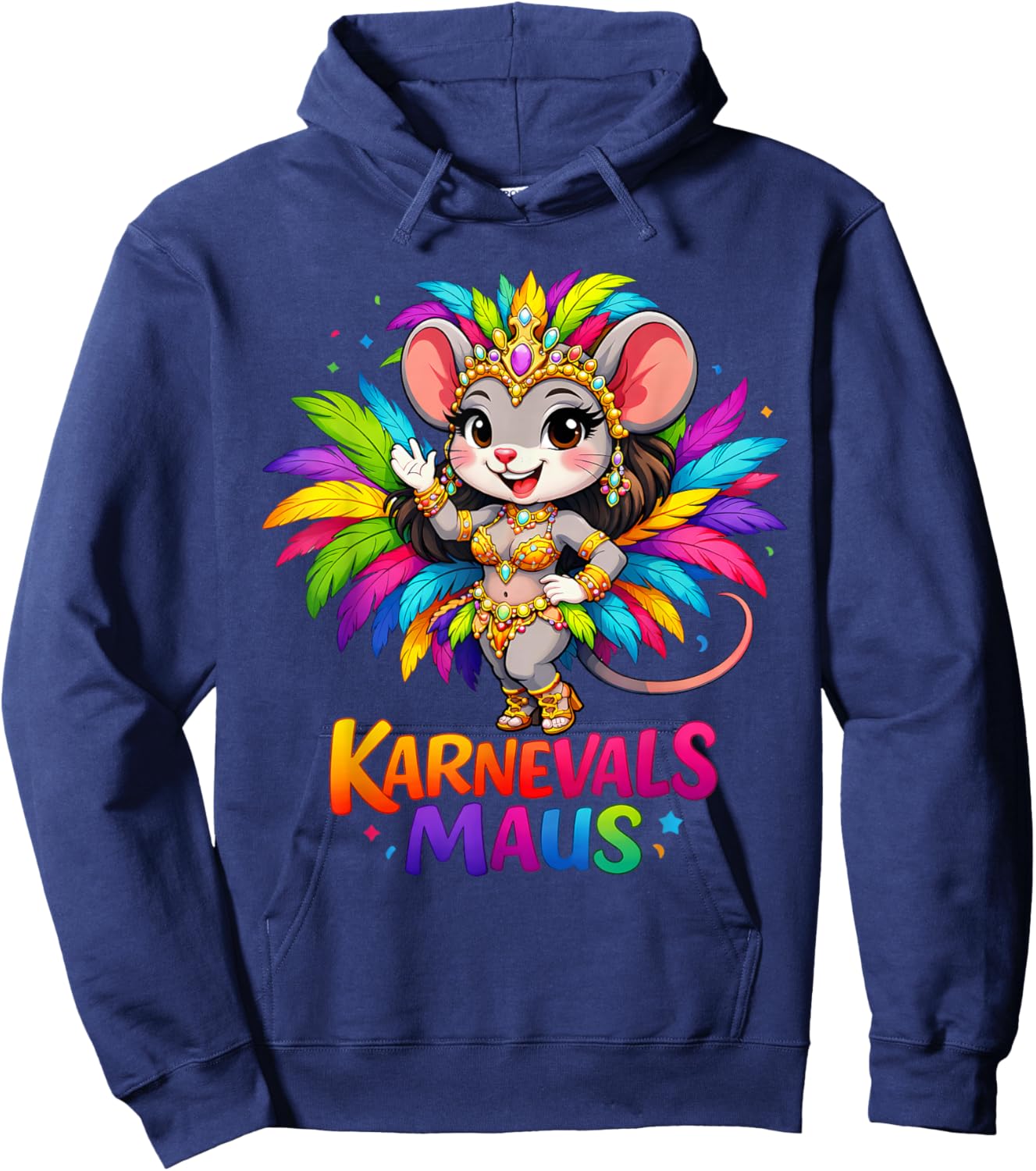 Carnival Mouse Costume for Fancy Dress and Carnival Hoodie - Hoodie | Navy