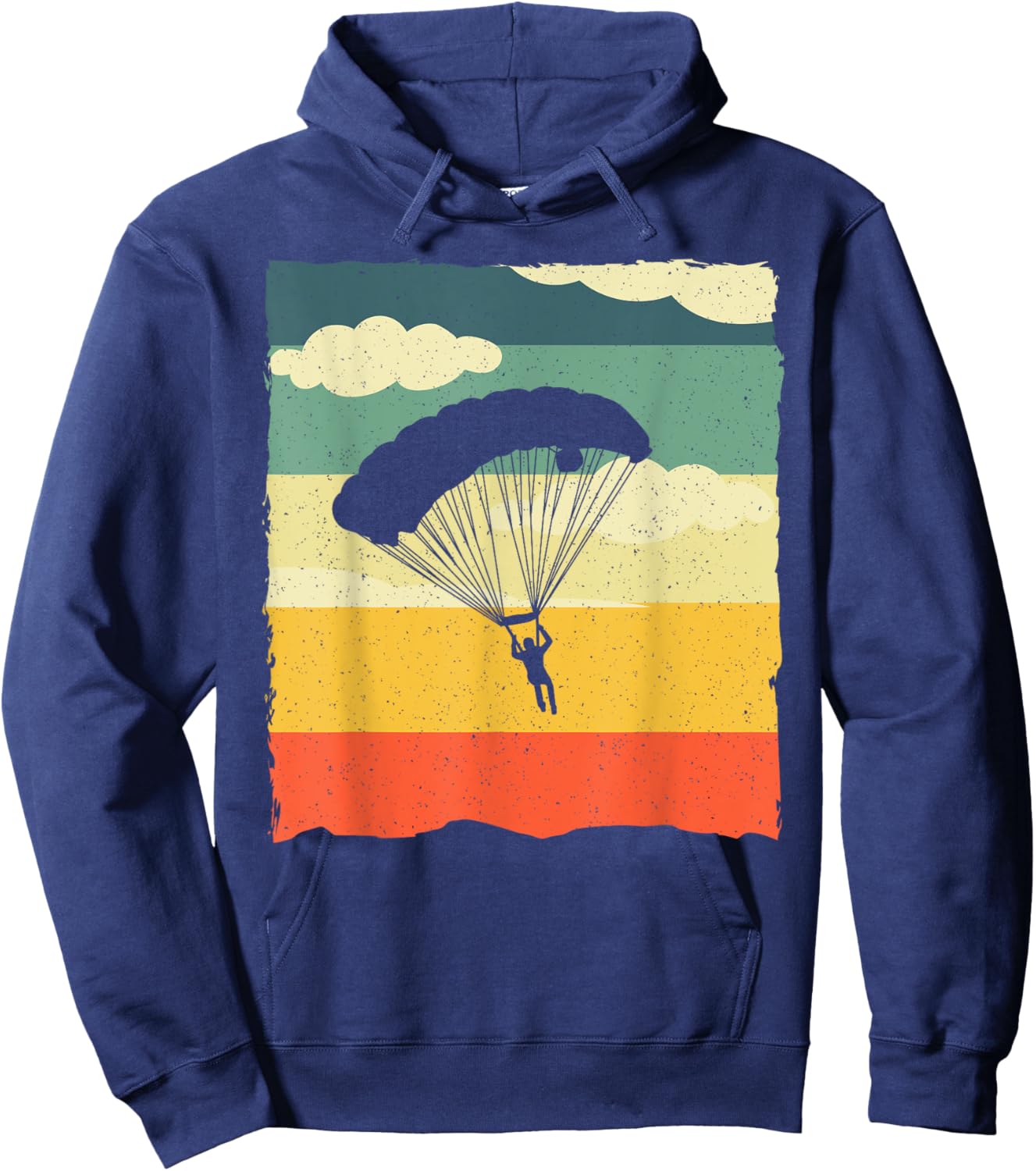 Skydiving Art Women Skydiver Paragliding Sky Diving Hoodie - Hoodie | Navy