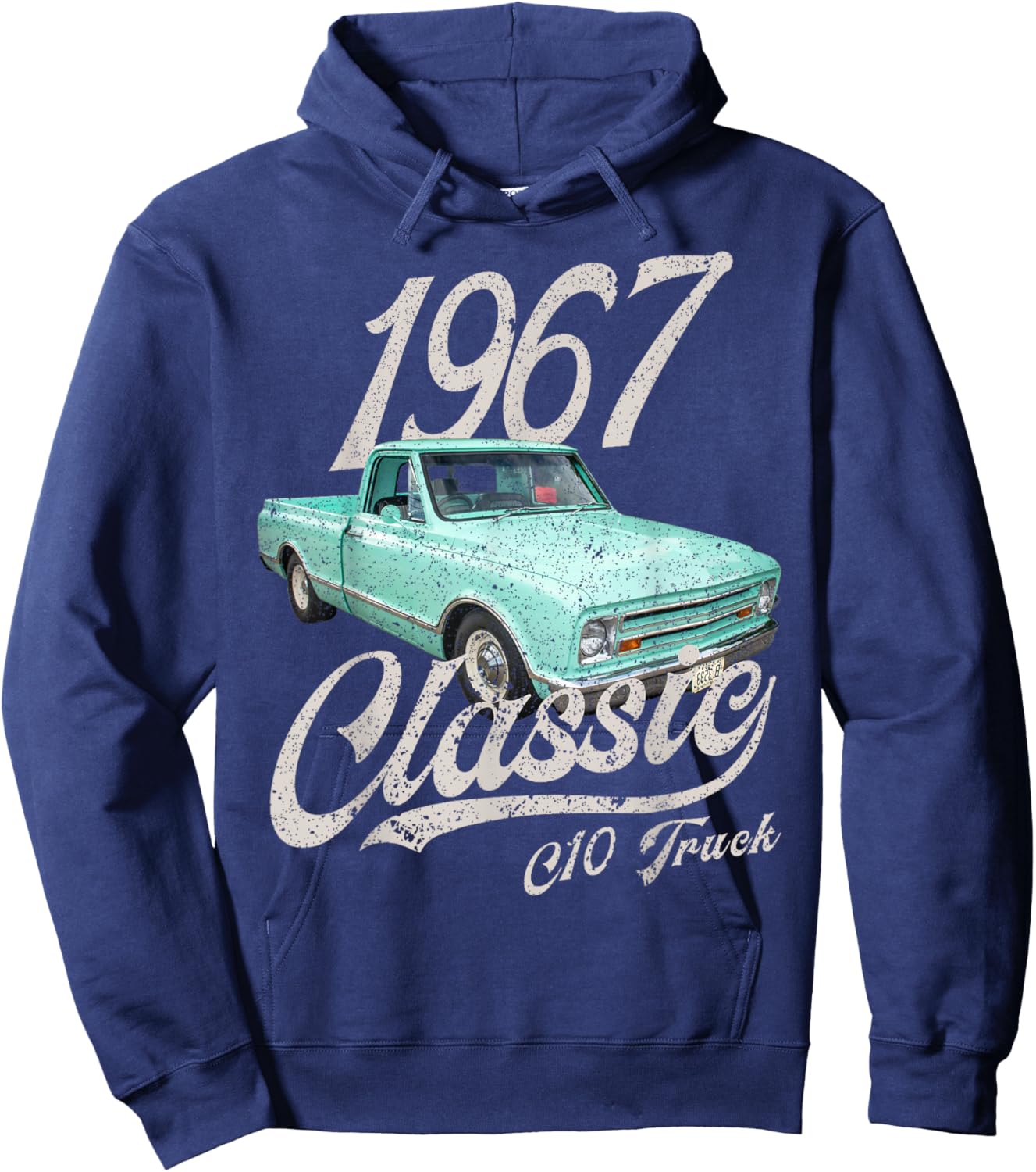 1967 67 C10 Truck Hoodie - Hoodie | Navy
